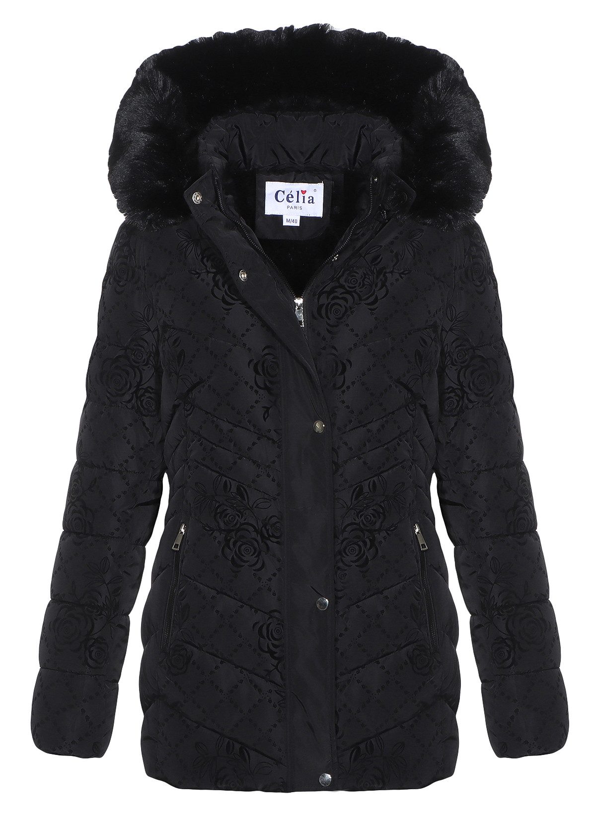 Aurela Damenmode Steppjacke Damen Winterjacke mit Teddyfutter mit abnehmbar günstig online kaufen