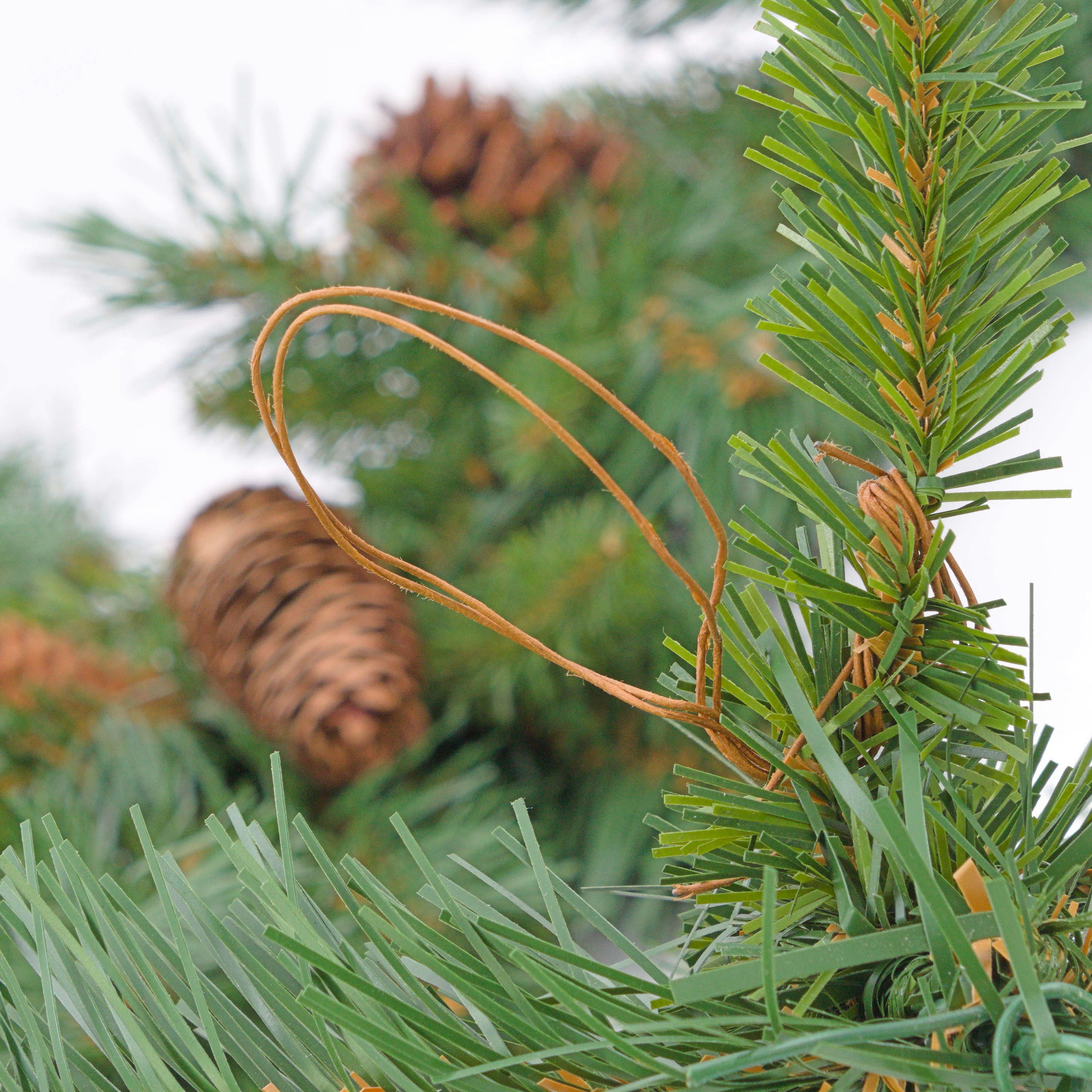 Kunstgirlande Tannengirlande Alfred, Zapfen, 285cm, schwer entflammbar, wetterfest Tanne, artplants, Höhe 285.0 cm