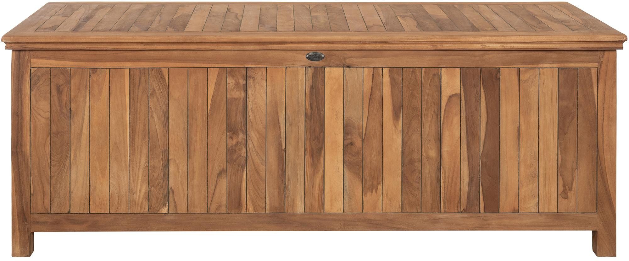 TPFGarden Gartenbox Novara - Gartenbox aus hochwertigem wasserabweisendem Teakholz (Aufbewahrungsbox Garten - Gartentruhe Teakholz, Gartenbox mit hochwertigen Gasdruckfedern), Maße: Volumen 329 Liter - Außenmaße: (TxBxH): 60 x 160 x 62cm