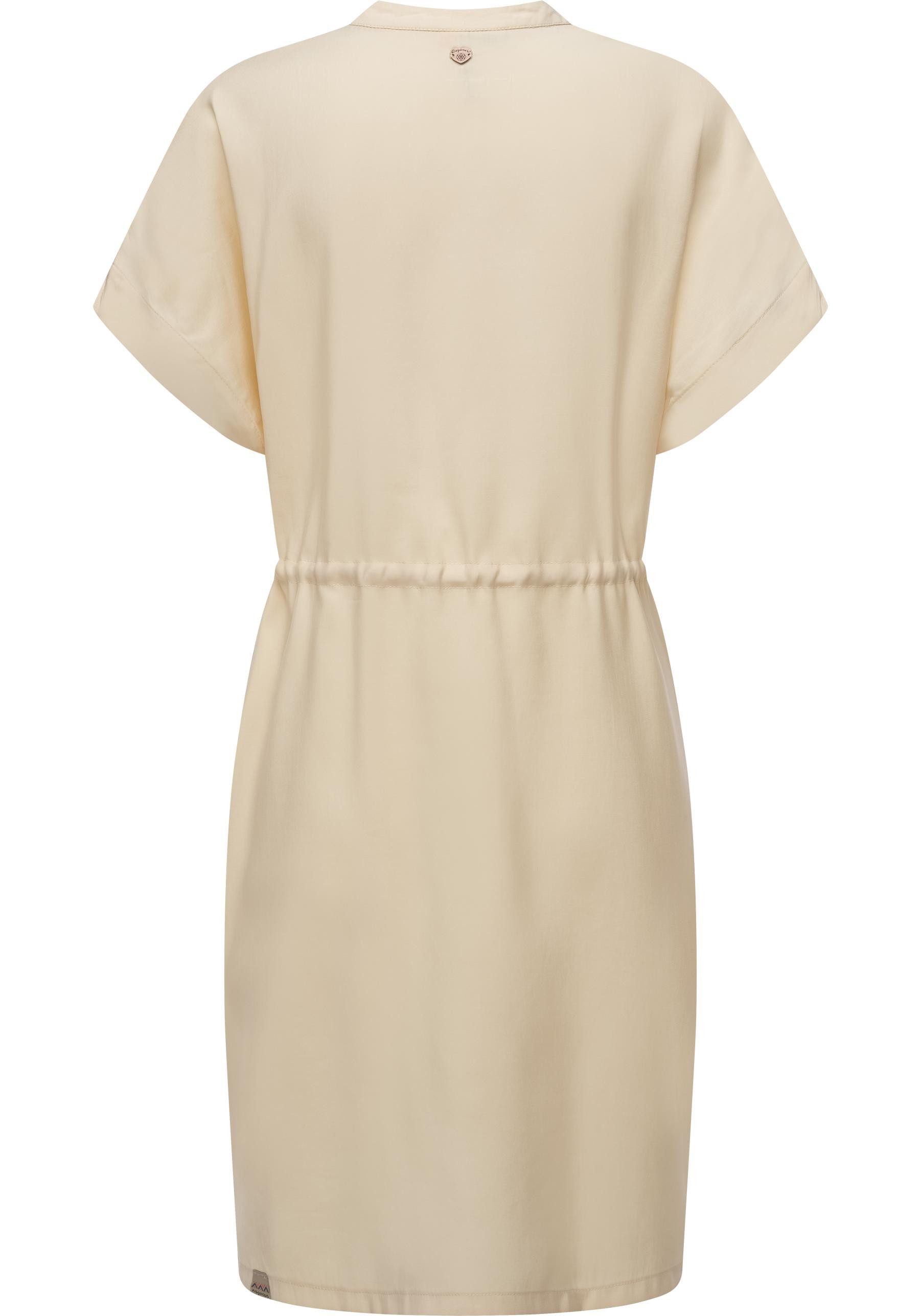 Ragwear Blusenkleid Roisa stylisches Sommerkleid mit Bindeband