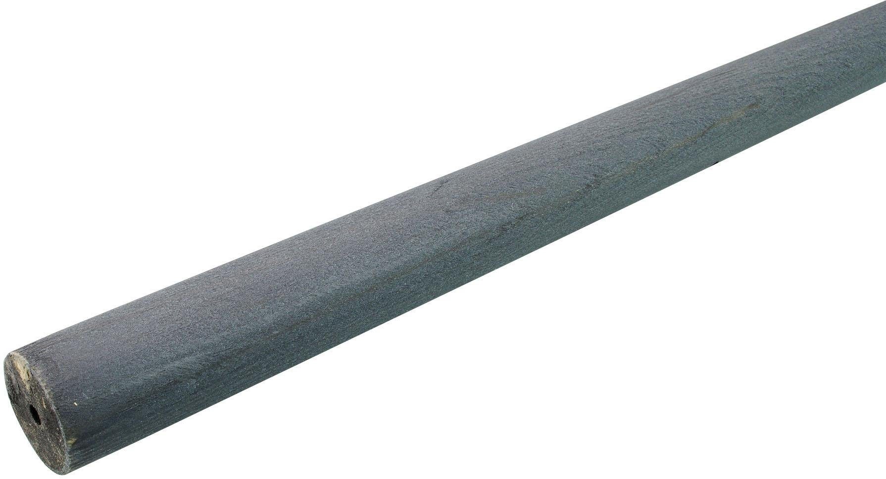 Liedeco Gardinenstange Terra Kugel mit Streifen, Ø 28 mm, 1-läufig, Fixmaß, verschraubt, Holzwerkstoff