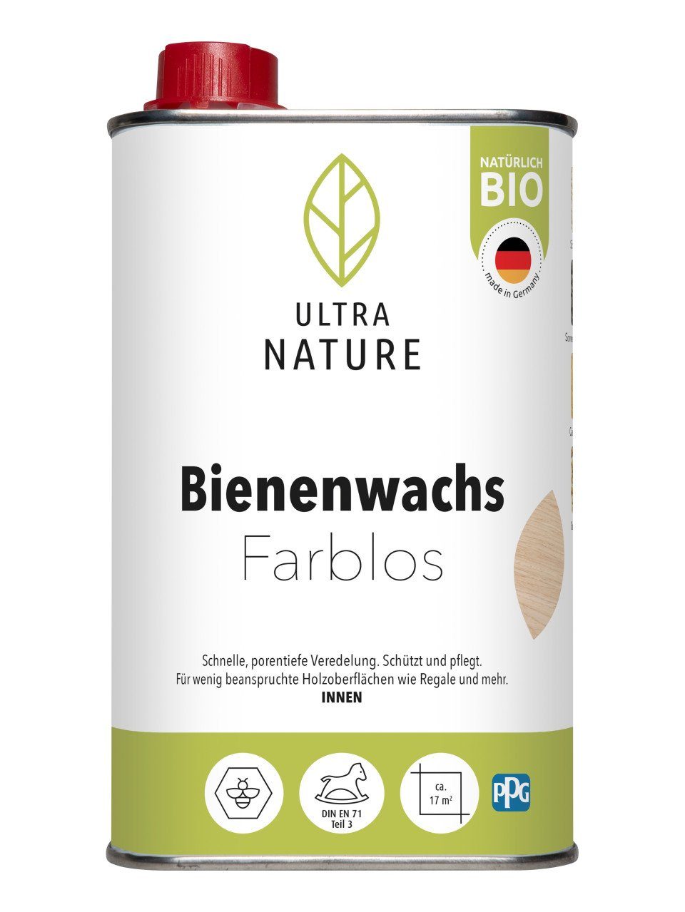 ULTRA NATURE Ultra Nature Bienenwachs 0,5 L farblos Holzpflegeöl