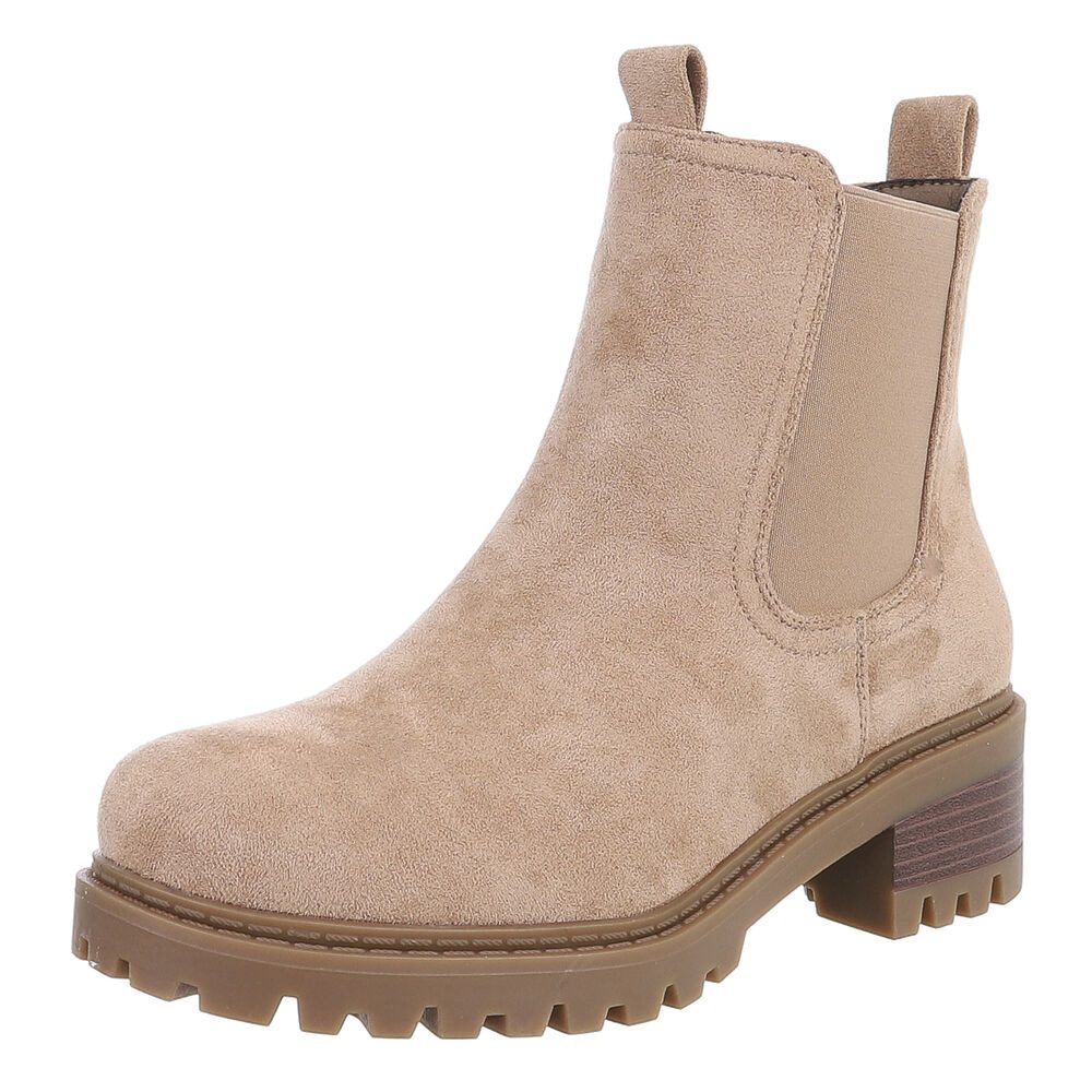 Ital-Design Trendige Chelsea Boots mit elastischen Einsätzen für Damen Chel günstig online kaufen