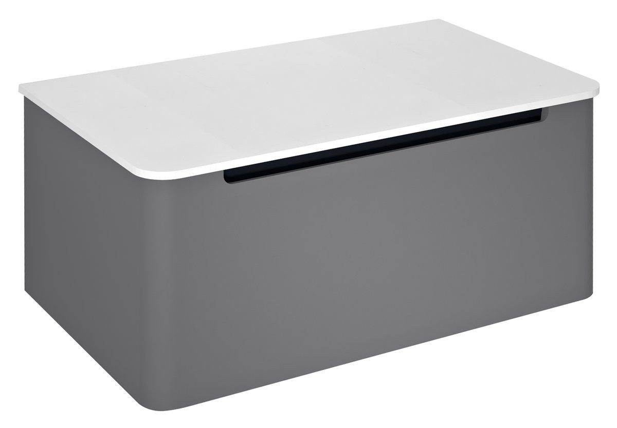 Sapho Waschbeckenunterschrank KERALA Unterschrank 80x35x47,5cm, 1x Schublade, carina Sapho-KR080-4141