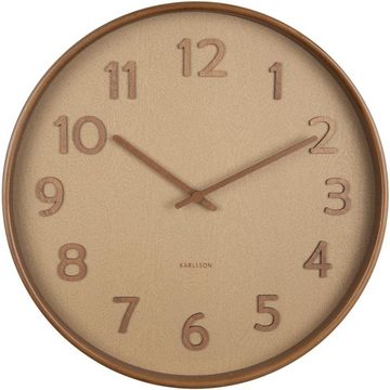 Karlsson Uhr Wanduhr Pure Wood Grain Sand Brown (40cm)