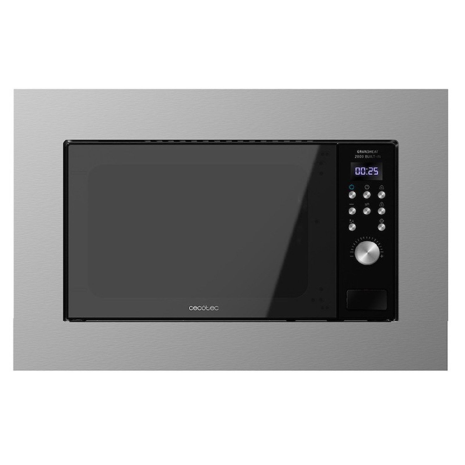 Cecotec Mikrowelle, Grandheat 2000 Built-In Steel Black