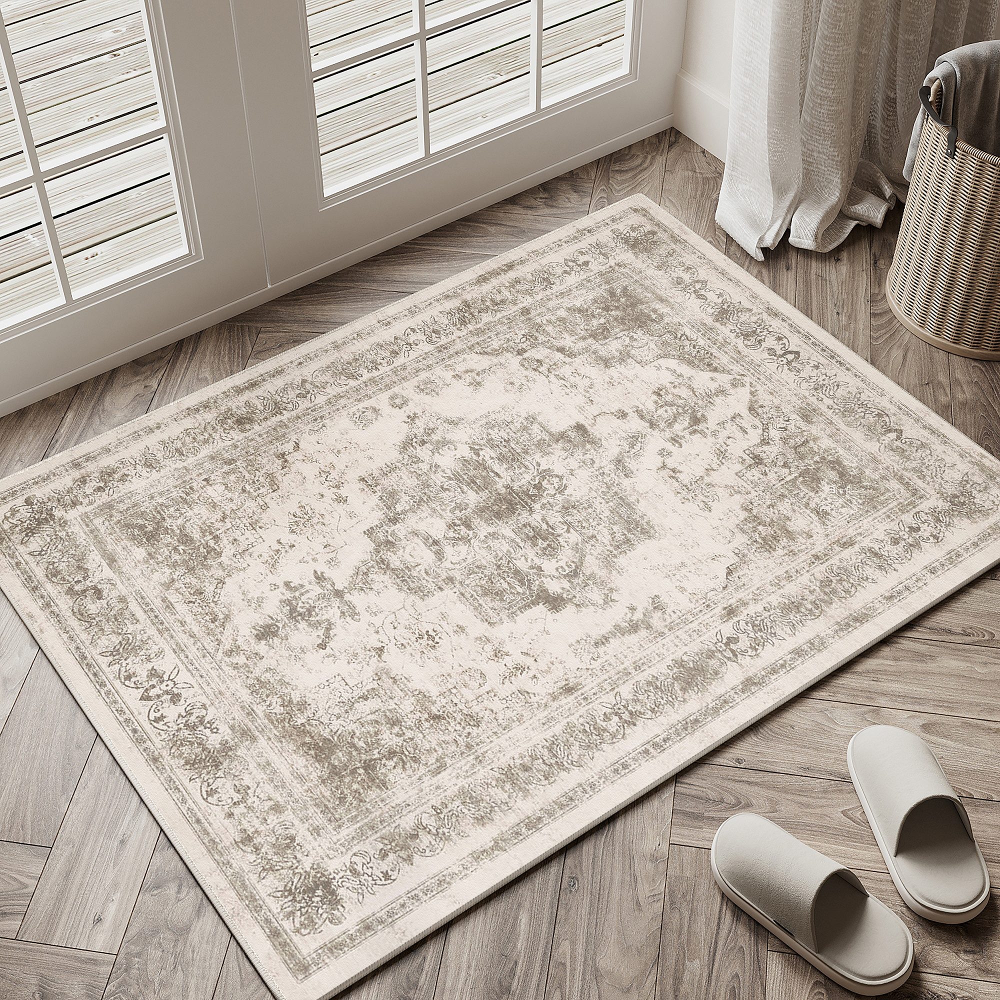 PURECOZY Teppich Wohnzimmerteppich, rutschfester Teppich, waschbar, günstig online kaufen