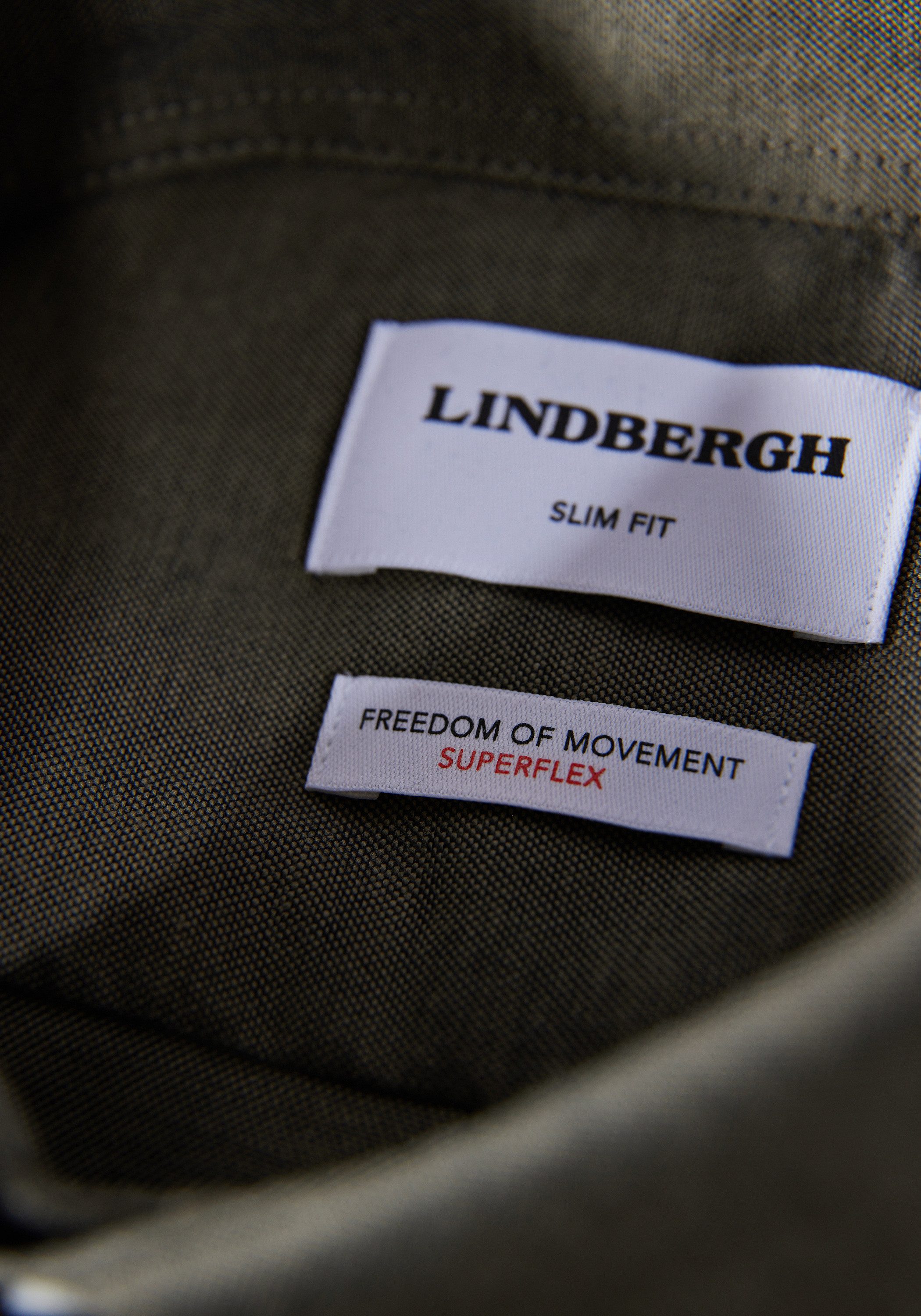 LINDBERGH Businesshemd Oxford-Hemd (Langarm) Slim Fit