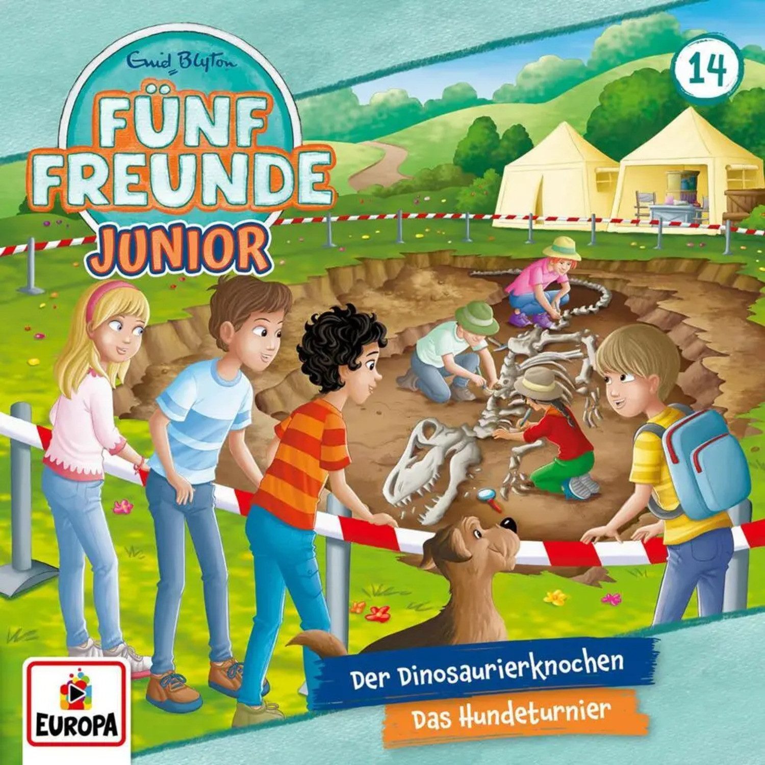 Hörspiel Fünf Freunde Junior 14: Der Dinosaurierknochen / Das Hundeturnier