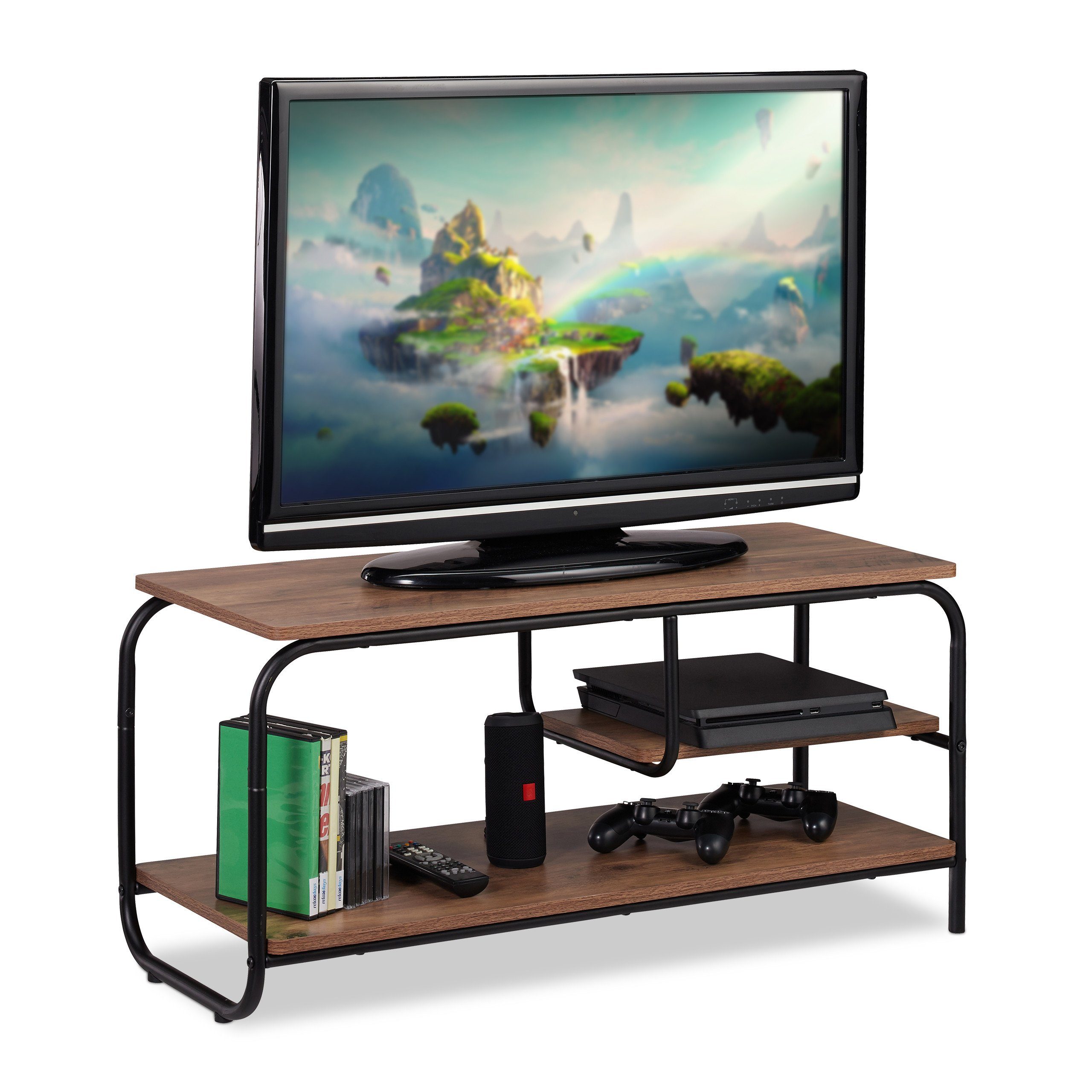 relaxdays TV-Regal TV Board mit Ablage günstig online kaufen