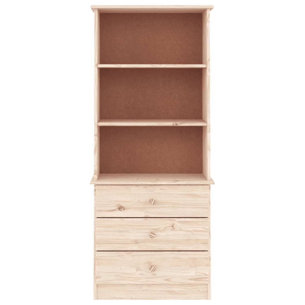 vidaXL Bücherregal Bücherregal mit Schubladen ALTA 60x35x142 cm Massivholz günstig online kaufen