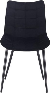 Woltu Polsterstuhl (8 St), Esszimmerstühle mit Rückenlehne aus Samt