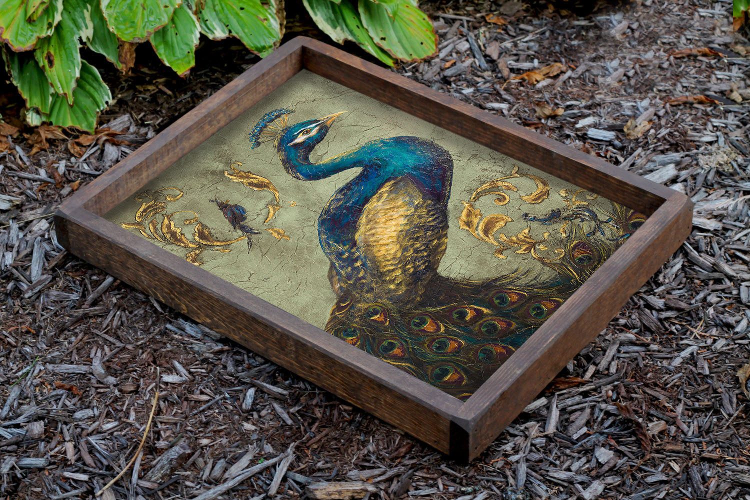 Tablett 100% WOODEN, 40 x 50 x 6 cm L0344
