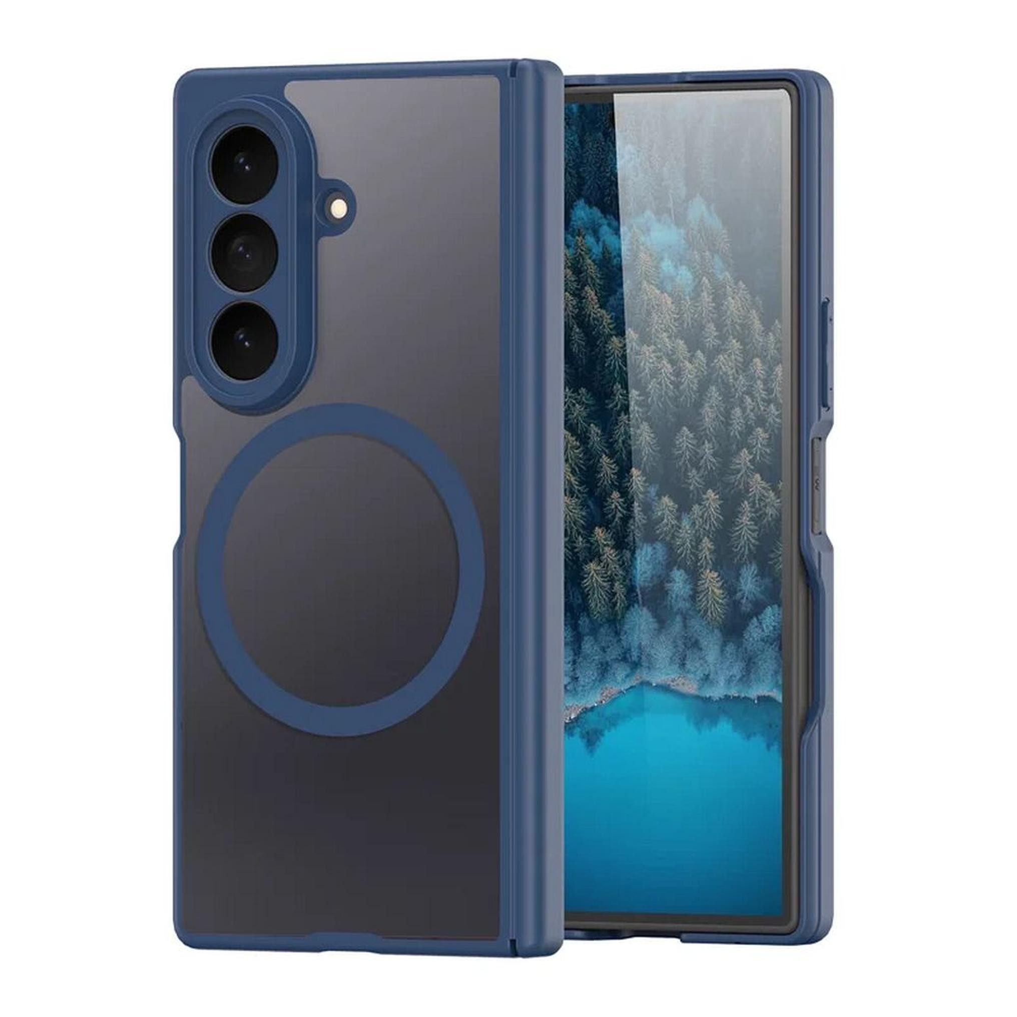 Dux Ducis Handyhülle Dux Ducis EXPN für Samsung Galaxy Z Fold 8 Ultra, Blau 8 Zoll, Erhöhter Kamerarand, präzise Aussparungen, schlankes Design