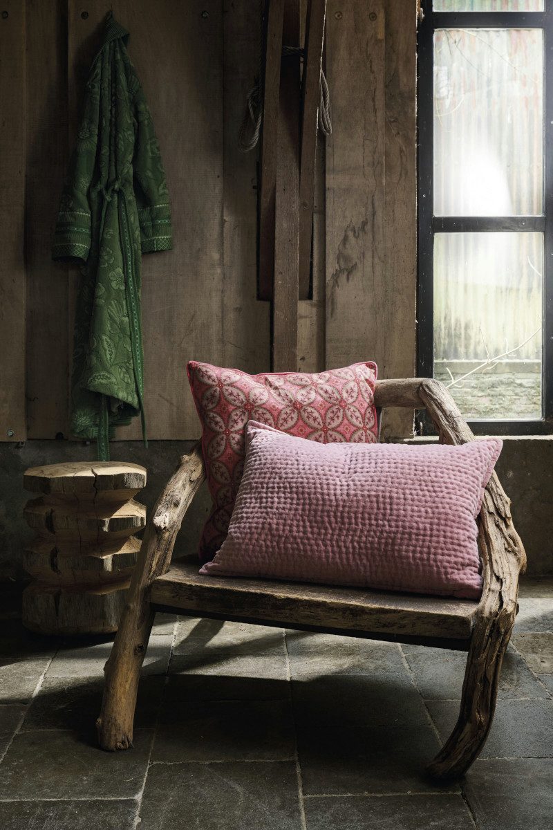 PiP Studio Dekokissen Velvet Sky Kissen mauve 40x70cm (1 Stück)