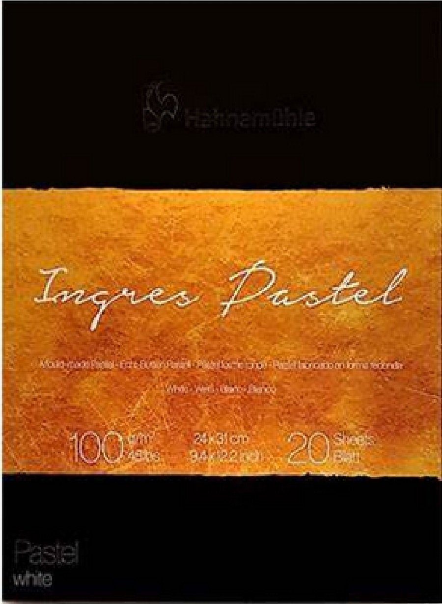 Hahnemühle Zeichenblock The Collection Ingres Pastel 24x31cm 100g/m², Weiß