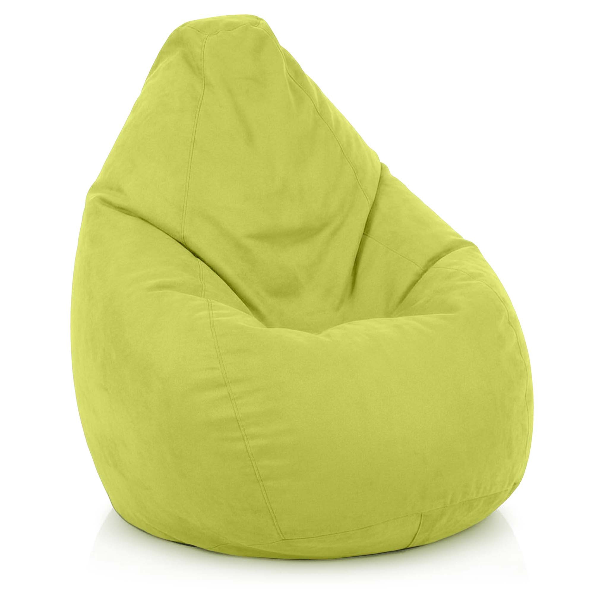 Green Bean Sitzsack Kinder Sitzsack Drop 60x60x90cm (mit Rückenlehne 60x60x90cm - Indoor Sitzkissen 220L EPS-Perlen Füllung, Kuschelig Waschbar), Bean Bag Bodenkissen Lounge Chair Sitzhocker Kindersitzsack