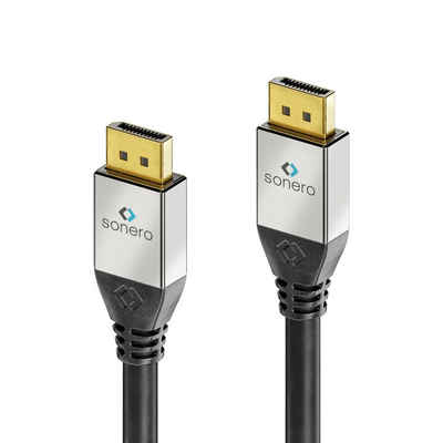 sonero sonero® Premium DisplayPort Kabel, 1,50m, UltraHD / 4K / 60Hz, schwarz Video-Kabel