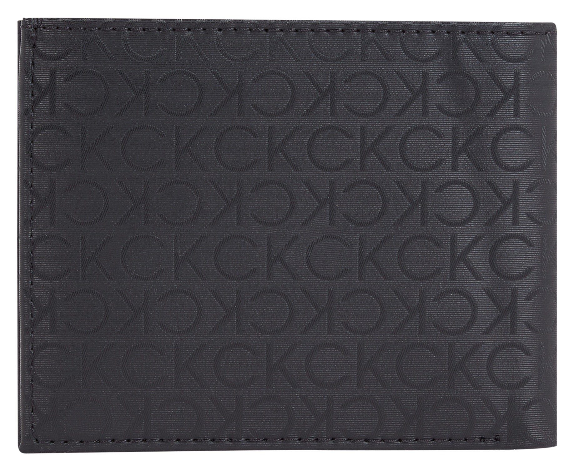 Calvin Klein Geldbörse mit ELEVATED W/COIN, Allover schönem 5CC CK Logo BIFOLD