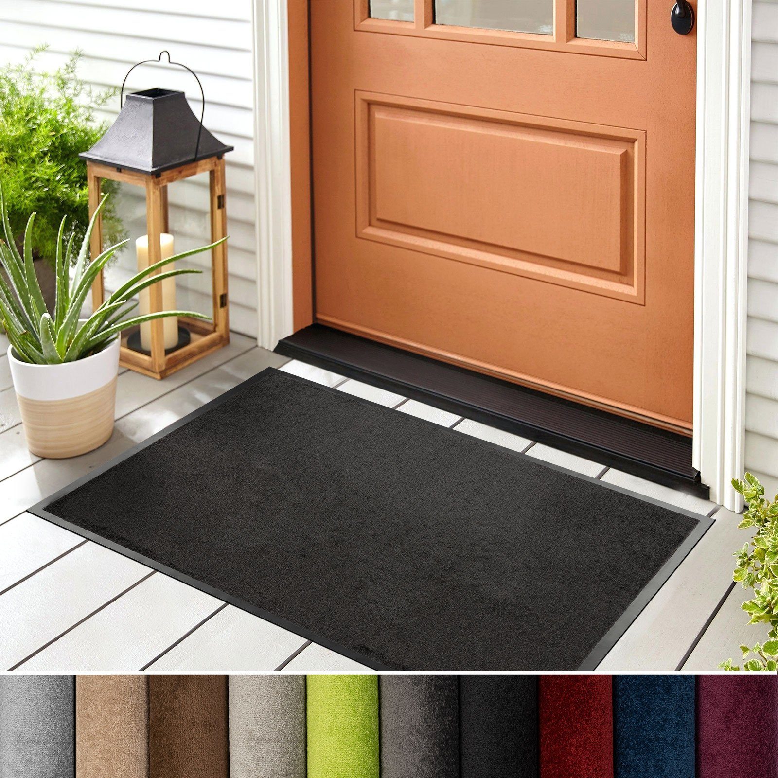 Karat Fußmatte Mykonos, verschiedene Farben, verschiedene Größen, Rechteckig, Höhe: 7 mm, Hohe Absorptionsfähigkeit