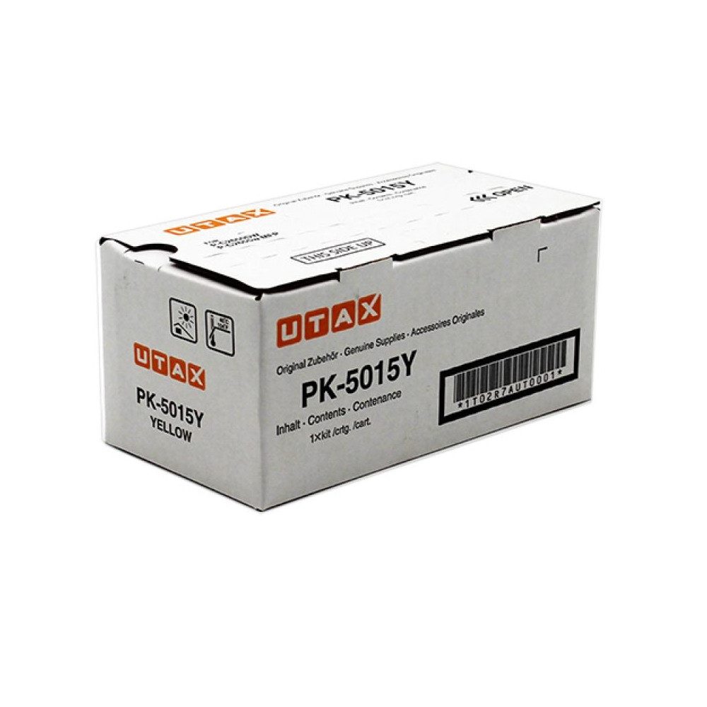UTAX Tonerkartusche Utax Toner PK-5015Y Gelb - Original für P-C2655W, (Original Tonereinheit, Utax Toner PK-5015Y Gelb), Original Tonereinheit