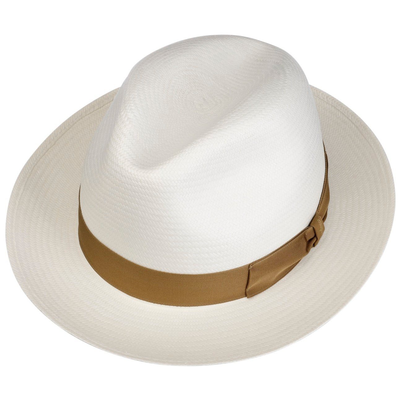 Borsalino Sonnenhut (1-St) Strohhut mit Ripsband, Made in Italy