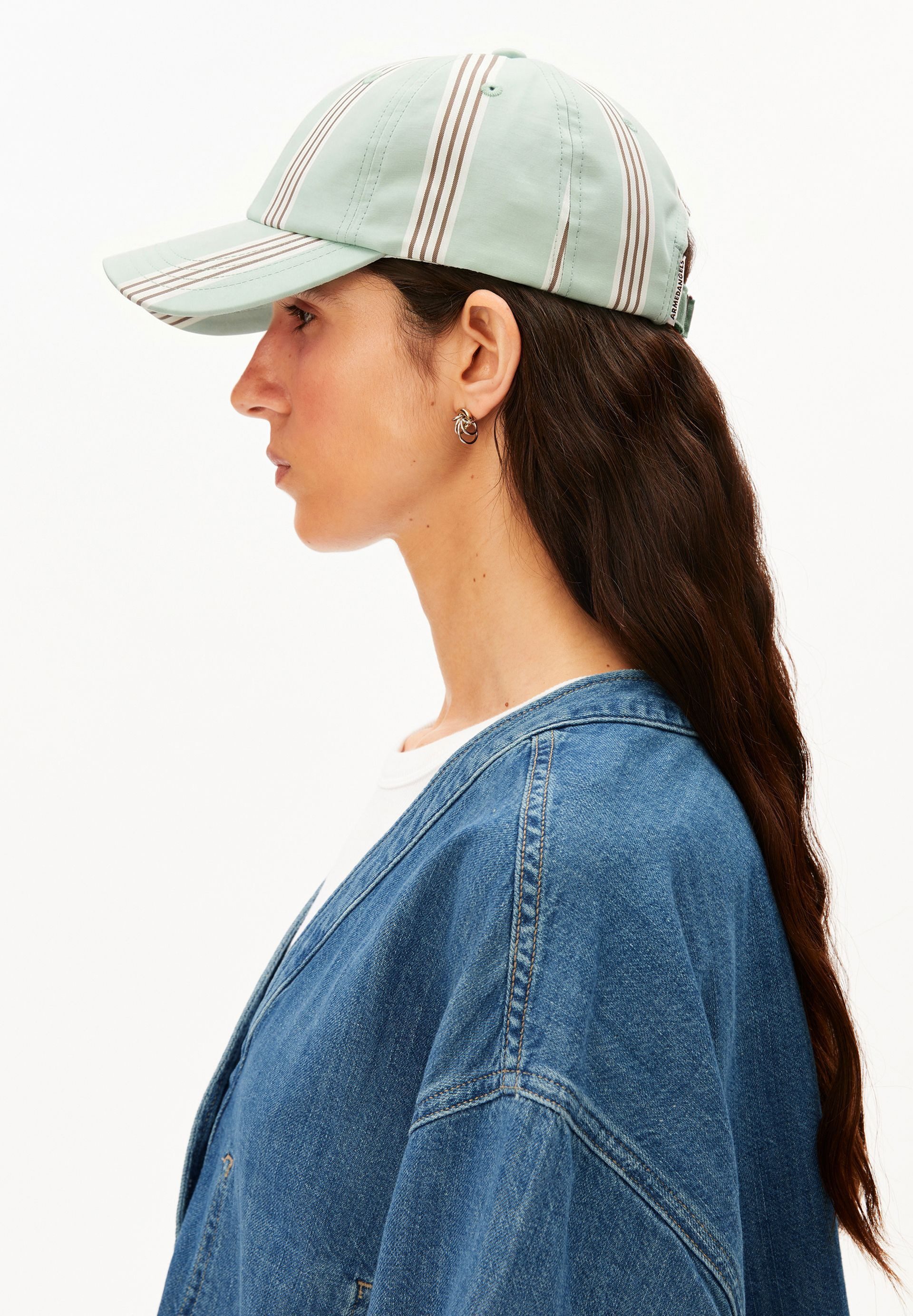 Armedangels Baseball Cap YENAAS STRIPES Unisex Kappe Aus 100% Bio-Baumwolle