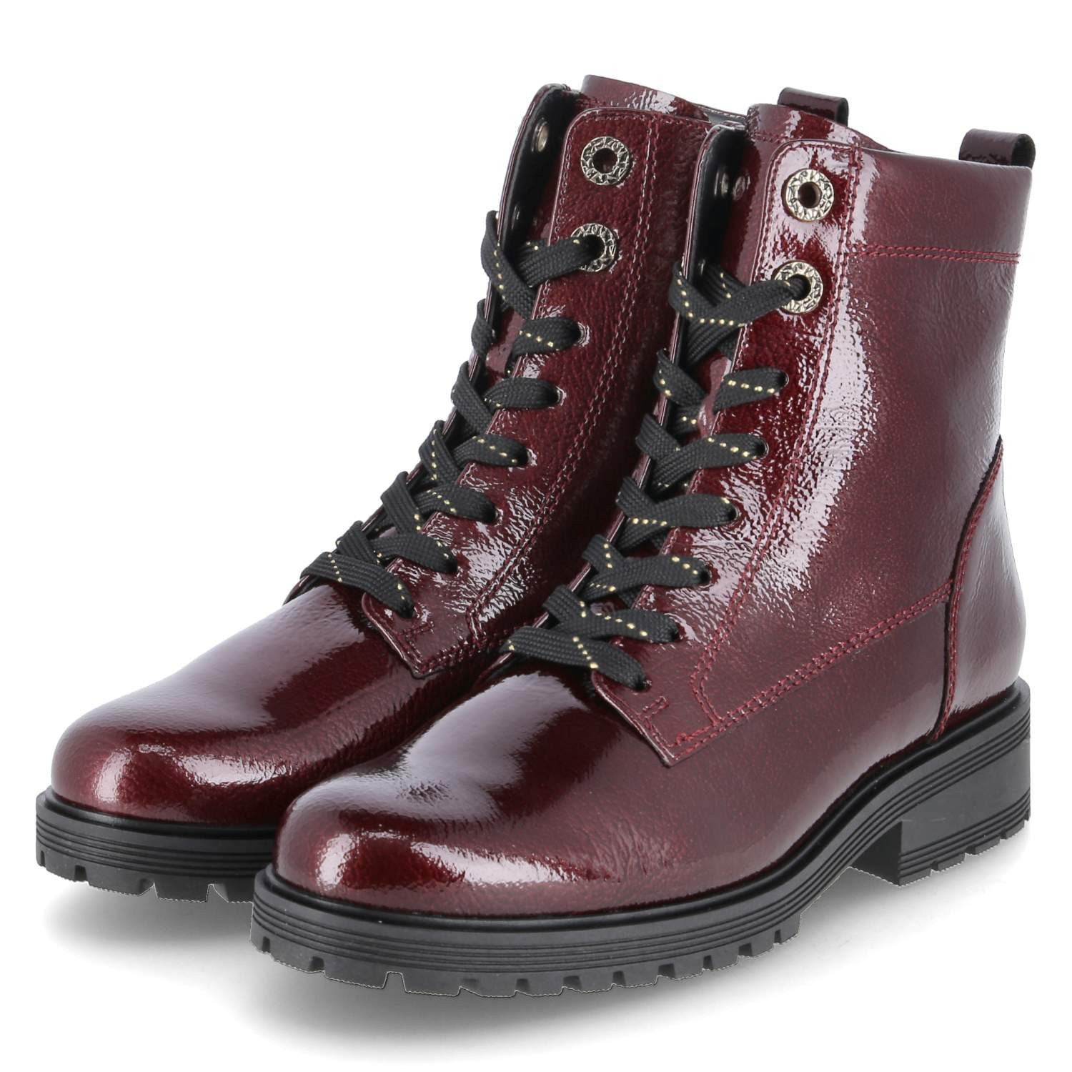 Gabor Gabor 52.765.88 Damen Lackleder bordeaux Schnürstiefel günstig online kaufen