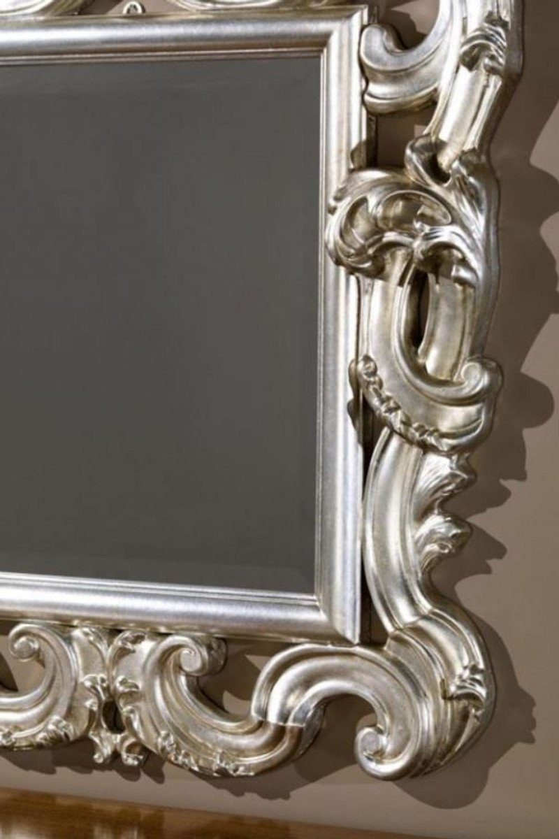 wunderschönen Padrino Spiegel Silber Casa Luxus x Made - mit Wandspiegel x 8 Barockspiegel Qualität 86 H. Prunkvoller Barock Italy Stil cm Verzierungen - Antik - 114 Luxus in