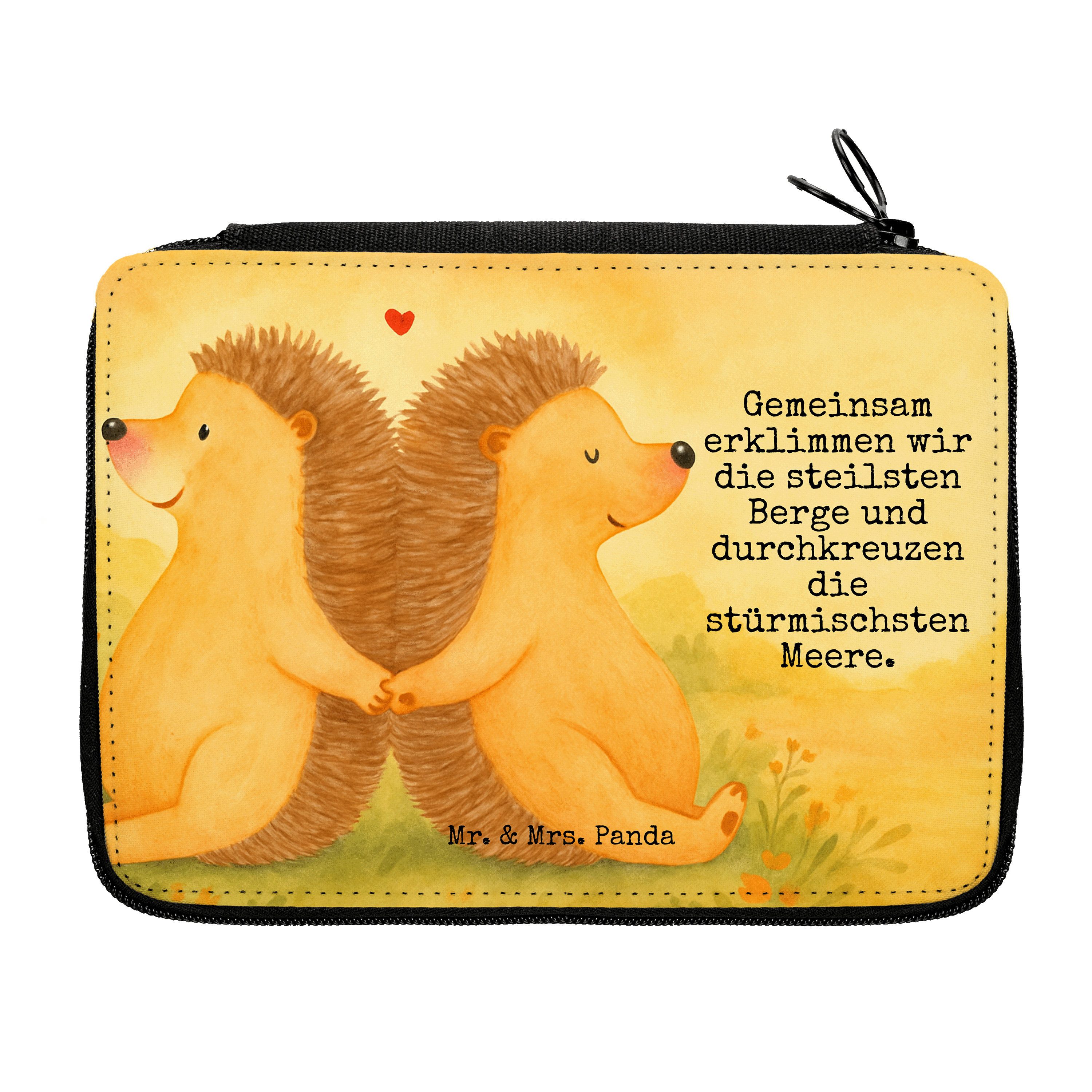 Federmäppchen Igel händchenhaltend Design, Mäppchen, Weiß, Beziehung, Lieblingsmens