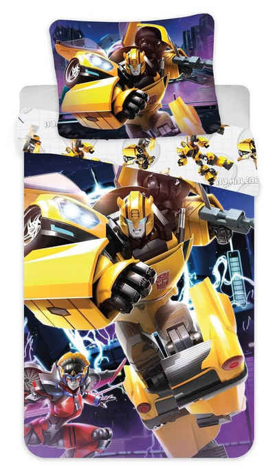 Kinderbettwäsche »Transformers - Bumblebee - Wende-Bettwäsche-Set, 135x200 & 80x80 cm«, Transformers, 100% Baumwolle