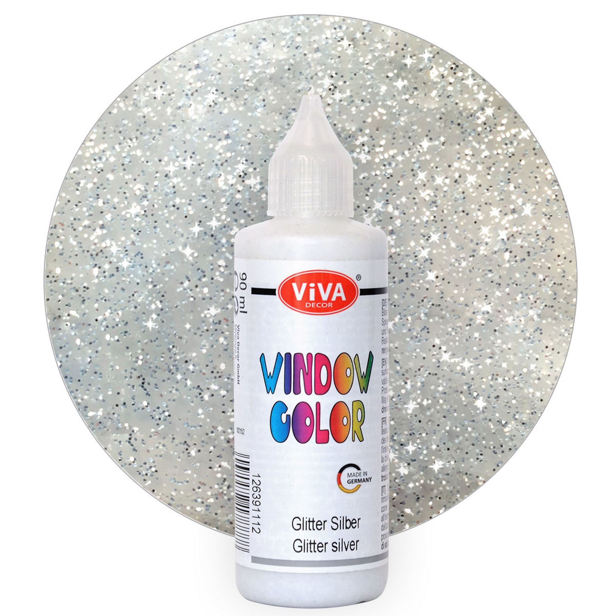 Viva Decor Fensterbild ViVA DECOR Window Color 80ml, Glitter Silber