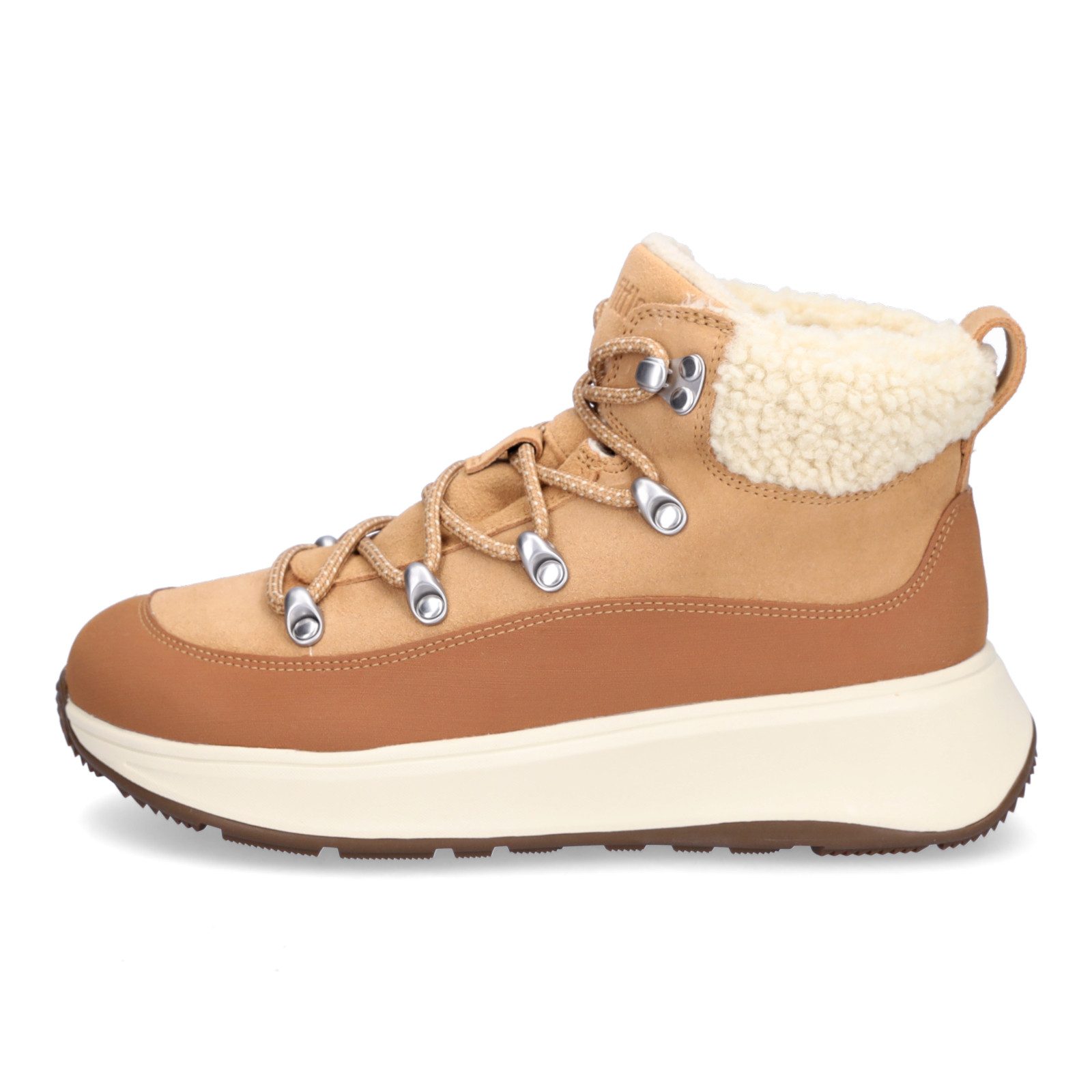 Fitflop FitFlop Damen Schnürboot F-MODE TE sand braun Schnürboots