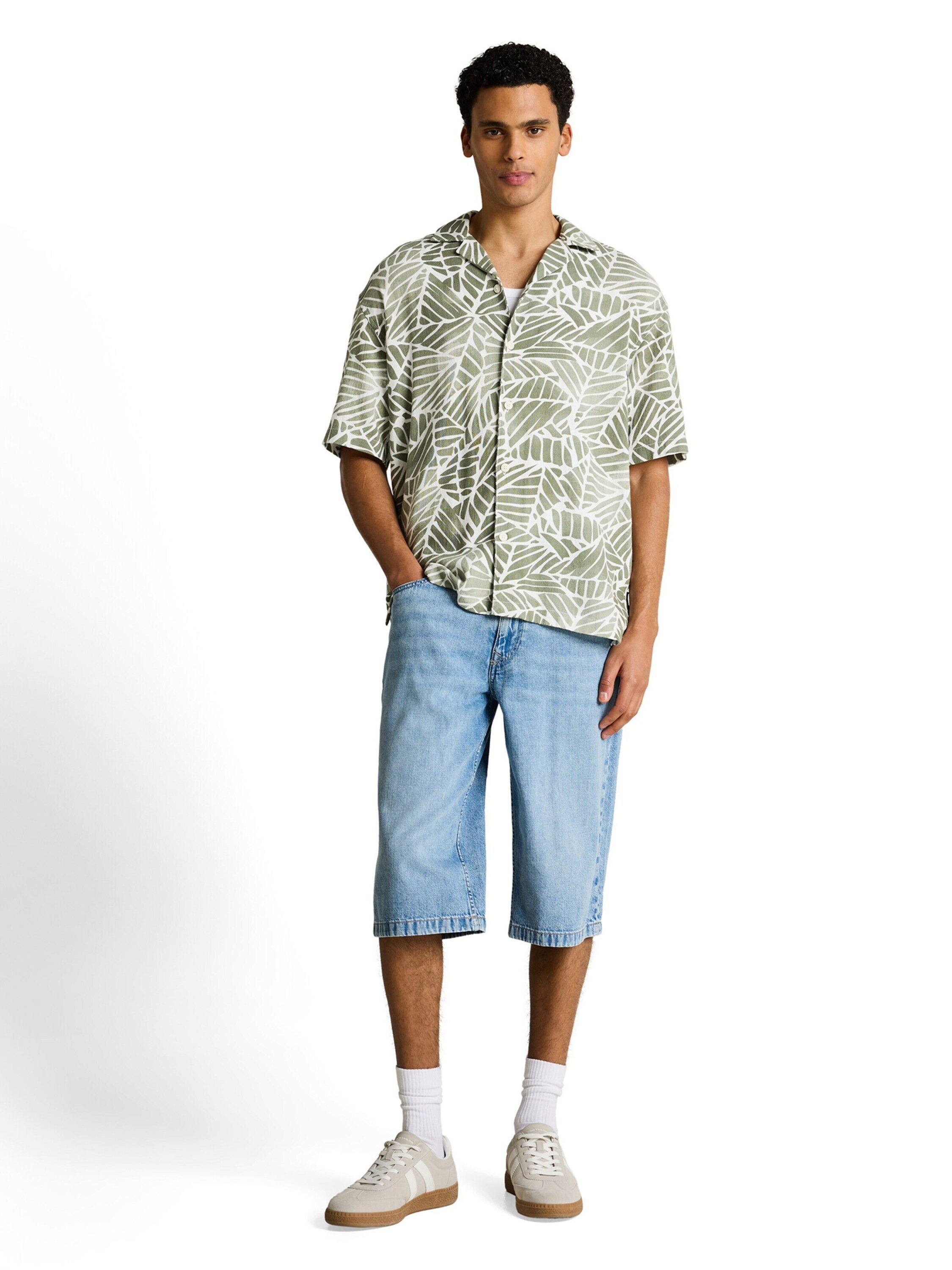 TOM TAILOR Denim Kurzarmhemd (1-tlg)