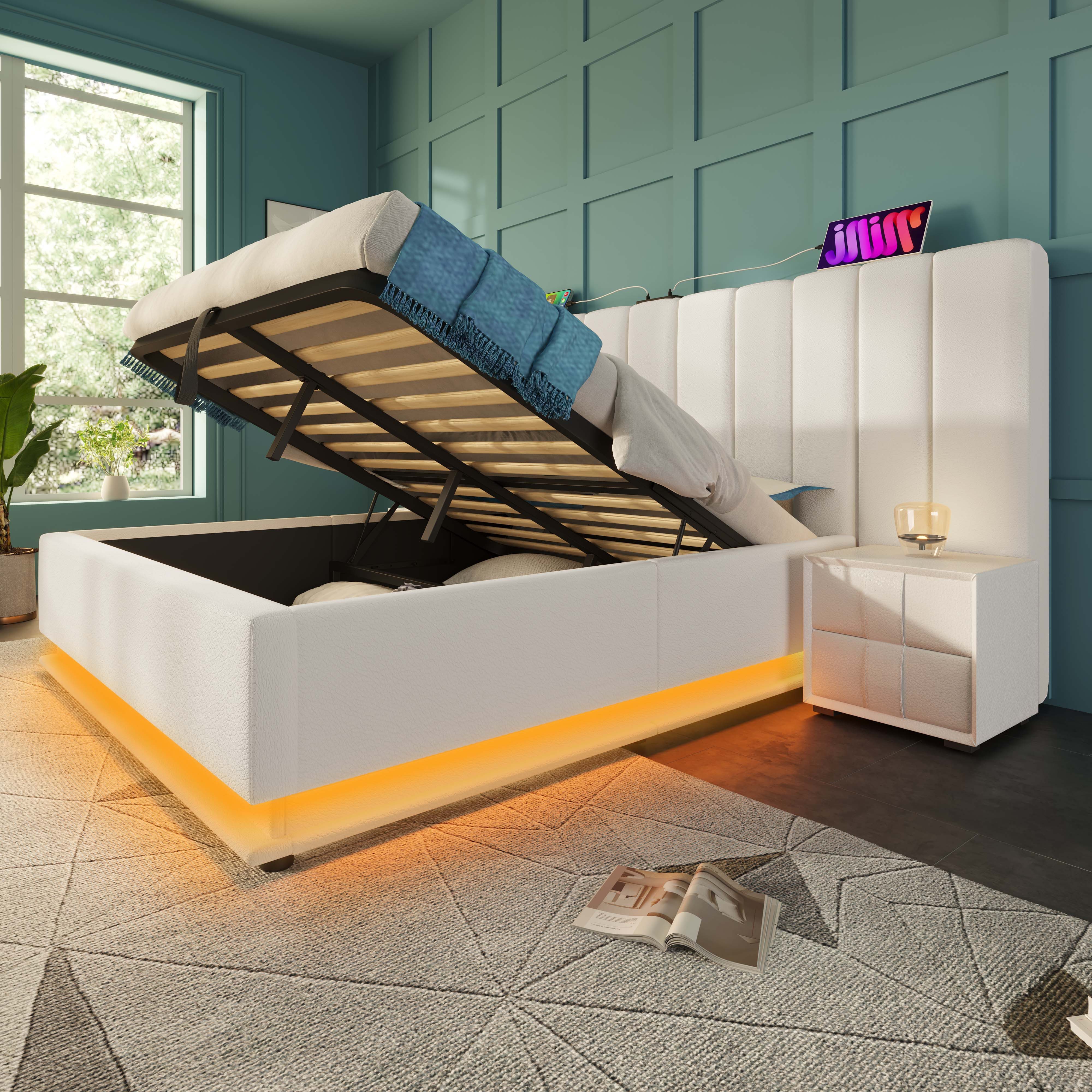 STILVORA Polsterbett Bettgestell 180×200 Funktionsbett Doppelbett günstig online kaufen