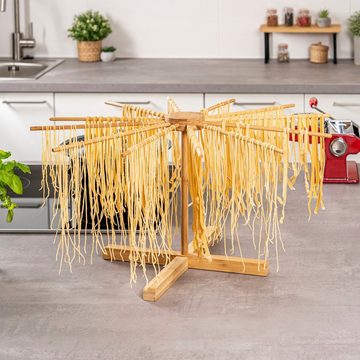 bremermann Nudeltrockner Nudeltrockner aus Bambus – Nudelständer für selbstgemachte Pasta