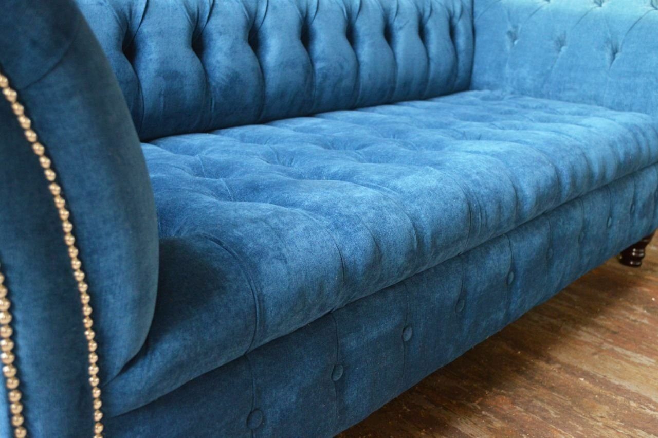 Design Polster Luxus Garnitur Sitz Chesterfield Leder Couch Chesterfield-Sofa, JVmoebel Sofa