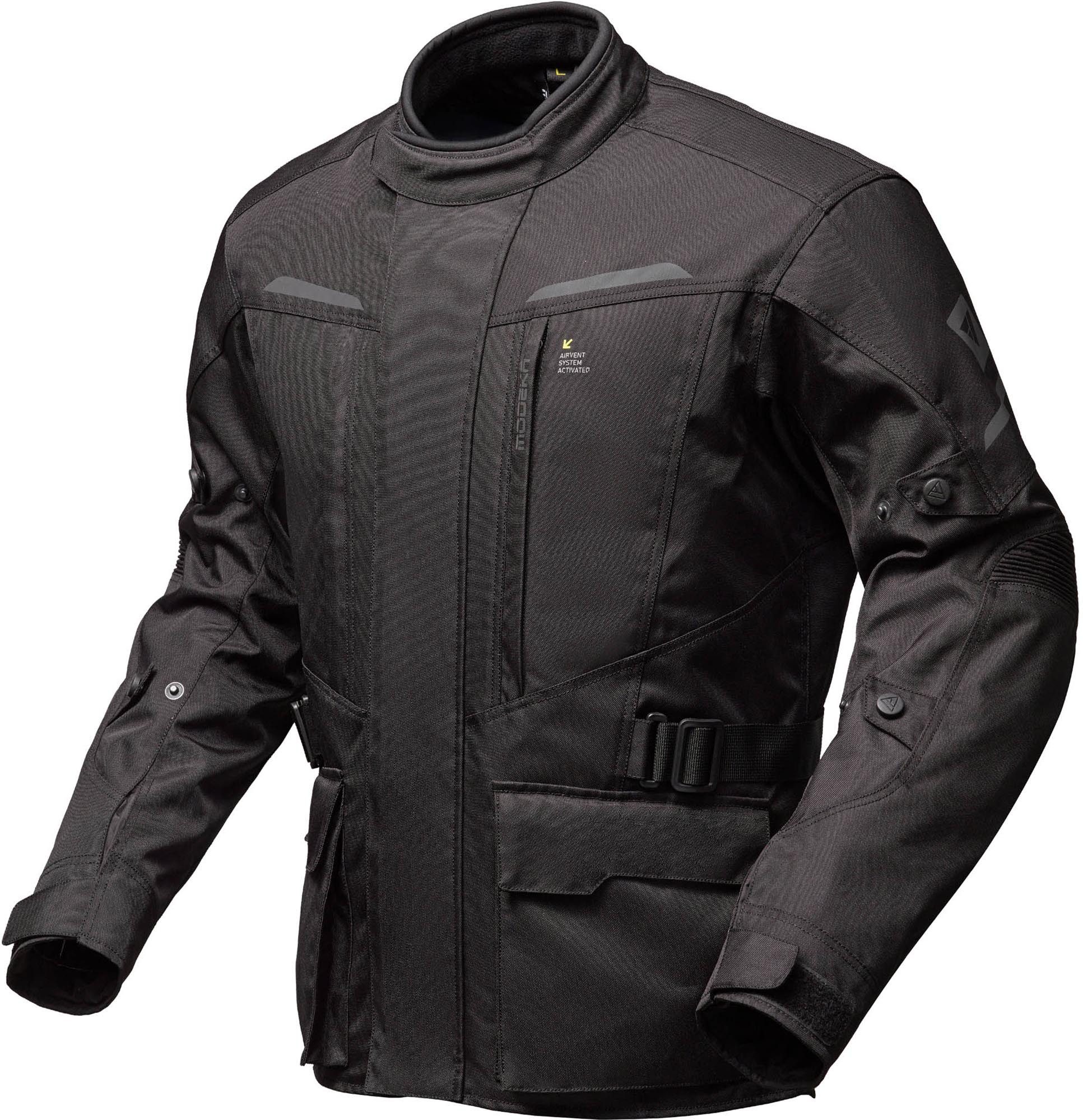 Modeka Motorradjacke Tarex II Motorrad Textiljacke Airbag vorbereitet,Verbindungsreißverschluss,Ellenbogenprotektore