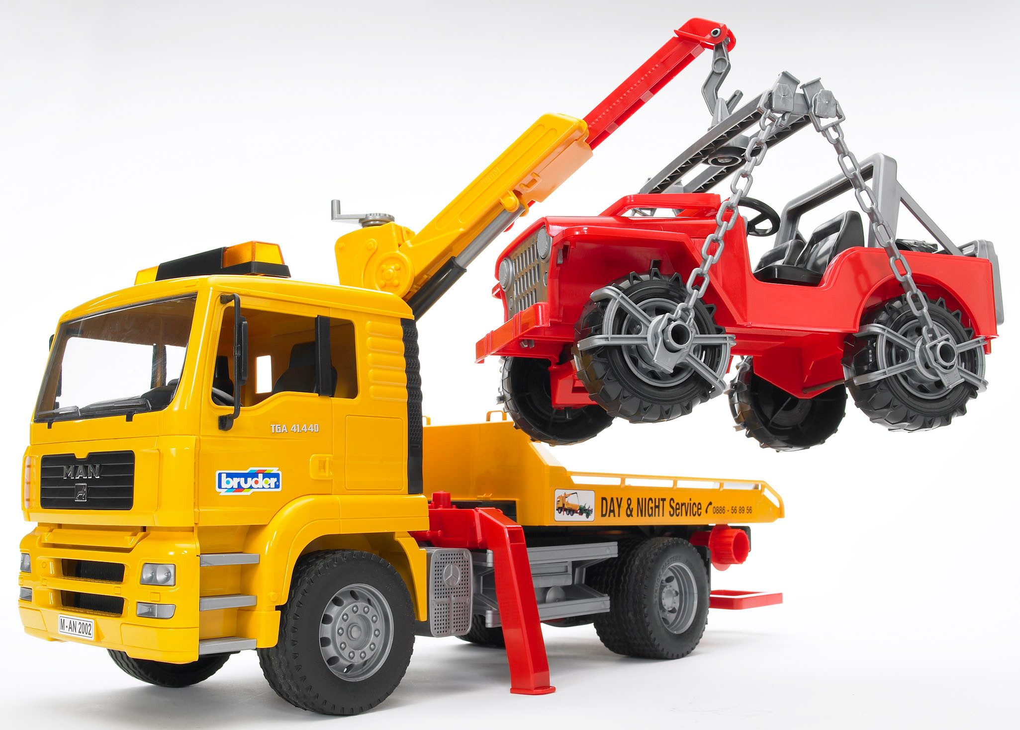 Bruder® Spielzeug-Abschlepper MAN Abschlepp LKW mit Geländewagen 26 cm (027 günstig online kaufen