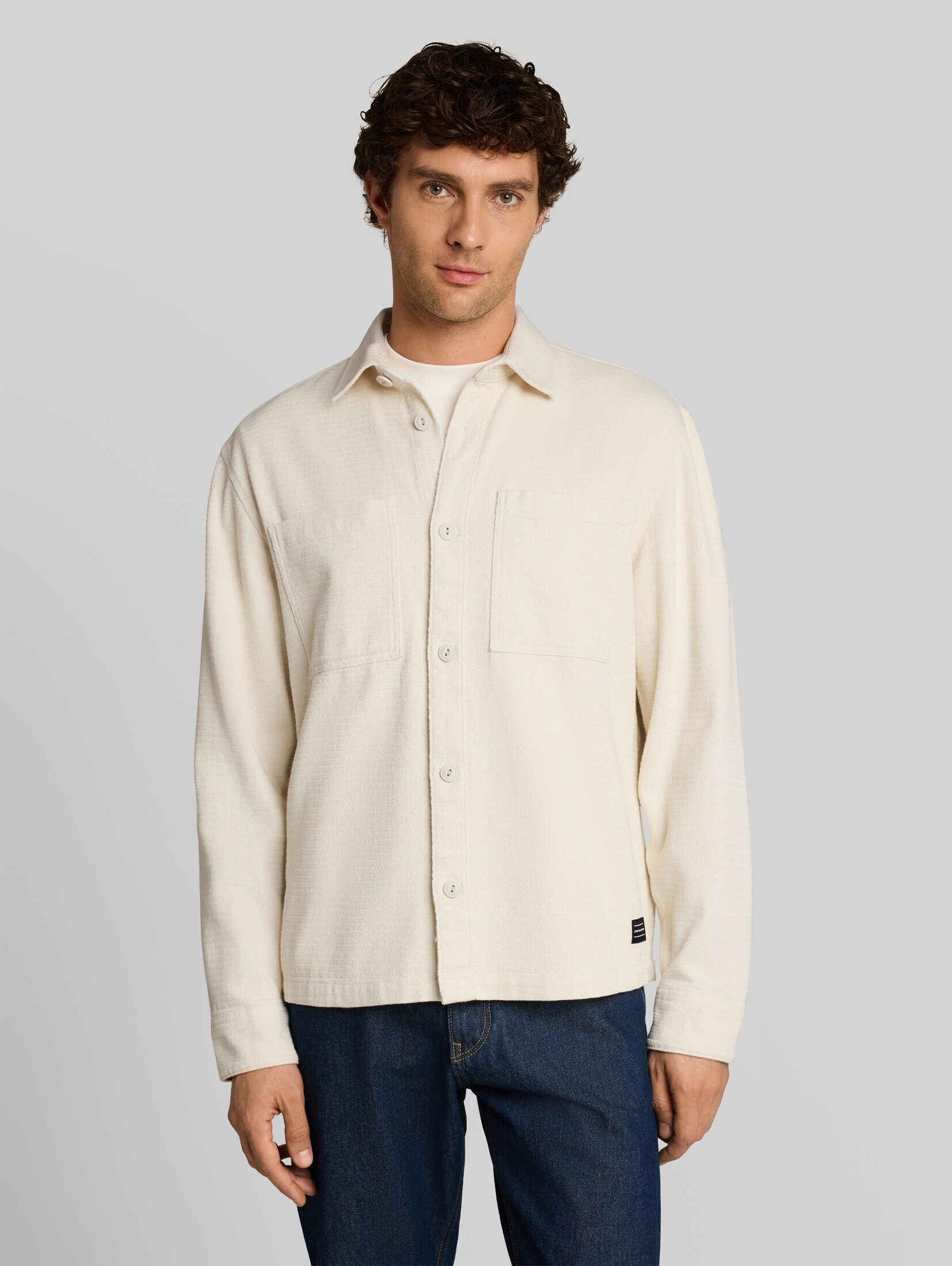 TOM TAILOR Denim Langarmhemd Blusen & Shirts Overshirt aus Baumwolle