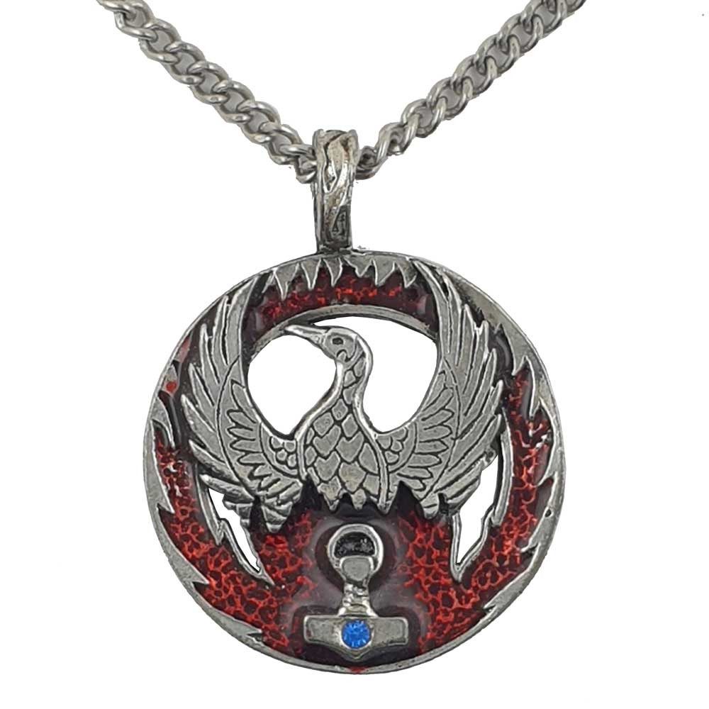 HOPLO Kettenanhänger Phönix Mit Thor Hammer günstig online kaufen