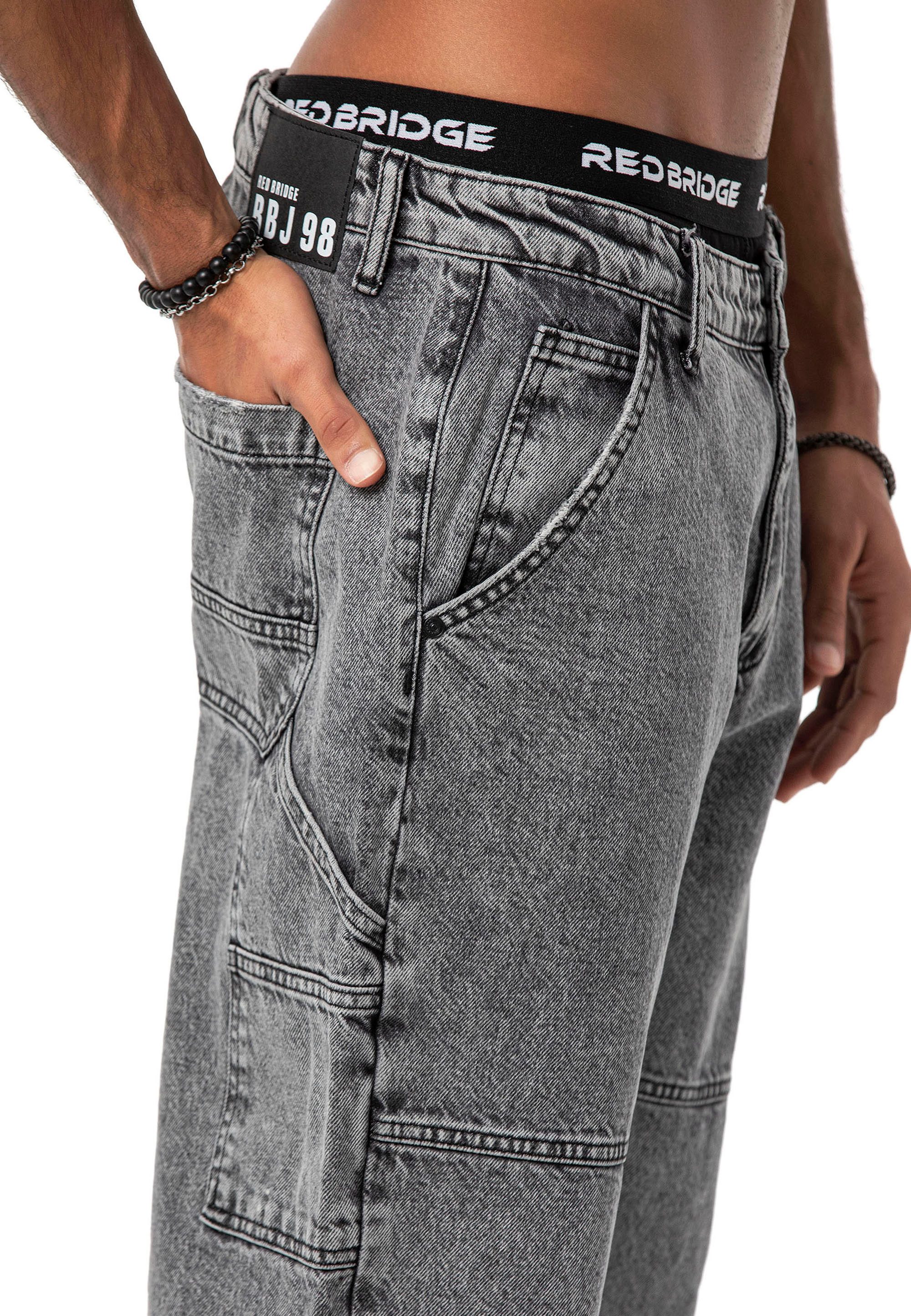 RedBridge Weite Jeans Red Bridge Herren Baggy Jeans Hose Denim Pants 5-Pocket-Style