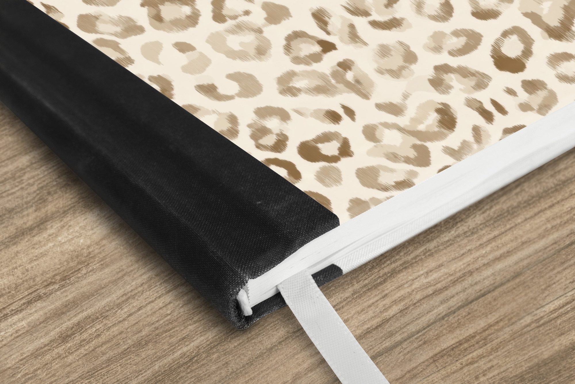 MuchoWow Notizbuch Leopard - Klassisch - Beige, Notebook, Notizblock a5, Tagebuch, Journal Liniert