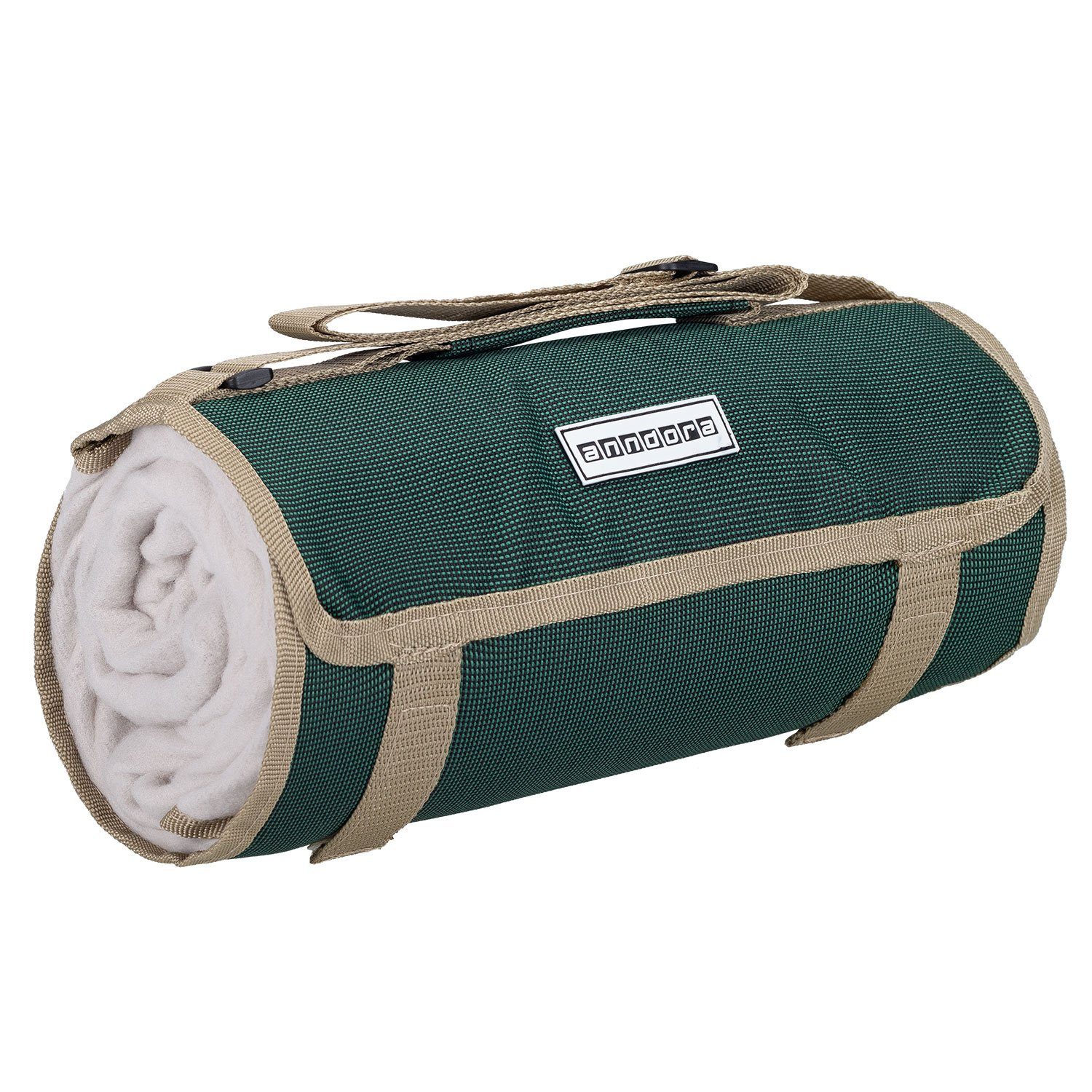 Outdoordecke Picknickdecke 125x150 cm beschichtete Unterseite, anndora, wasserabweisend - schnell zusammenrollar - praktischer Trageriemen