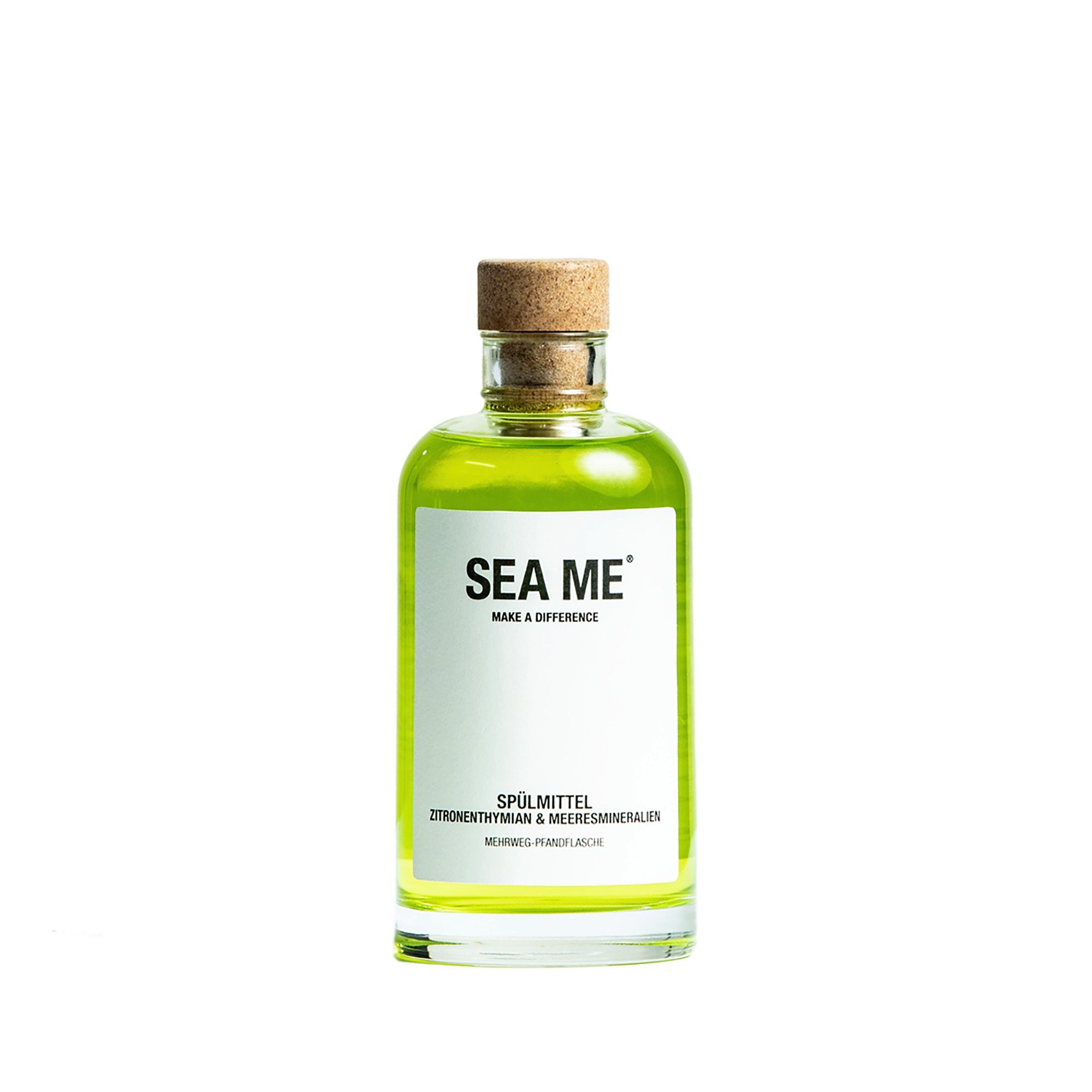 vegan, Spülmittel, SEA ME Mehrweg-Glas, 250ml im Zitronenthymian, mit Geschirrspülmittel