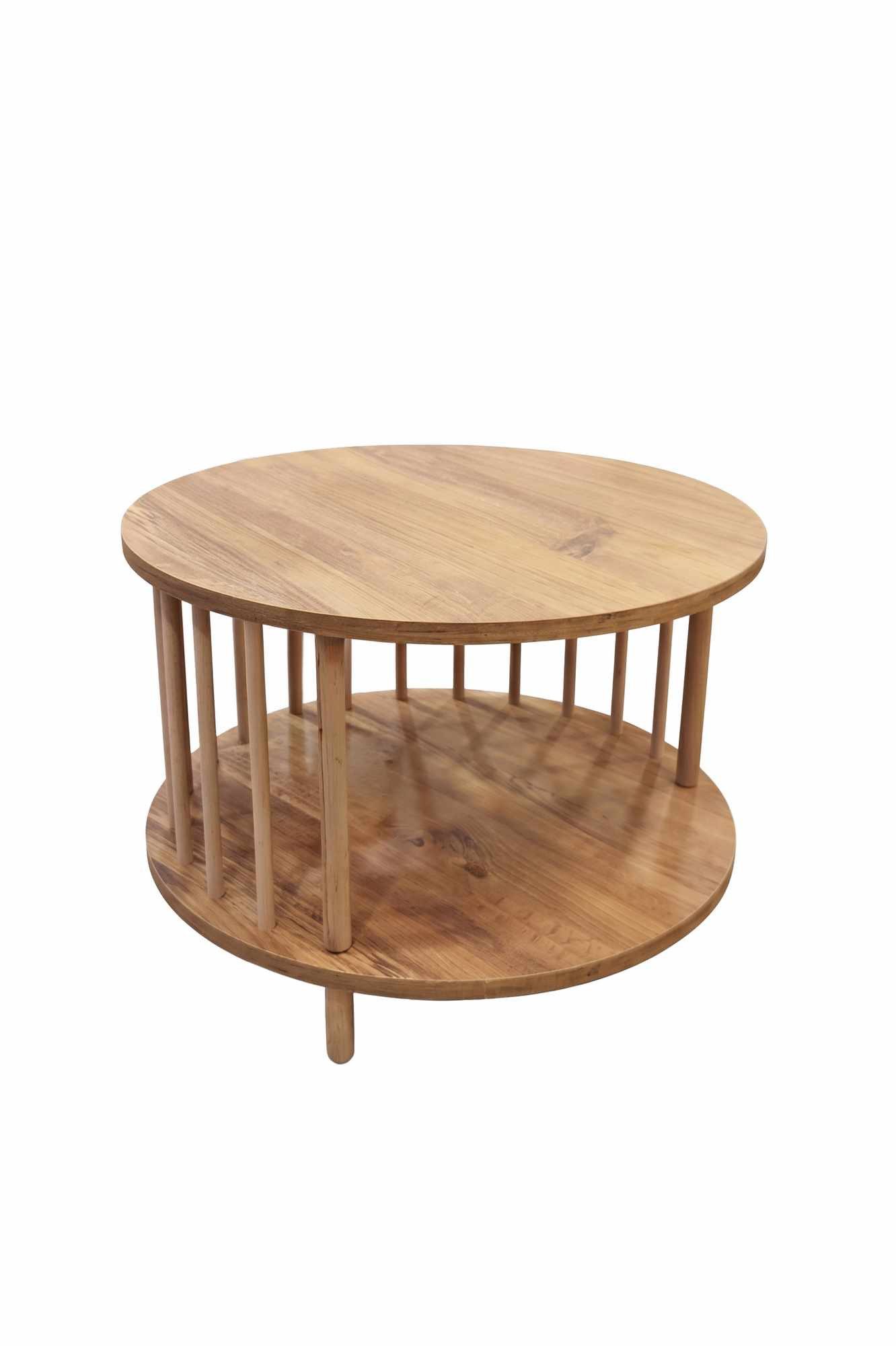 Skye Decor Couchtisch Peka-0108 (1-St., 1 Tisch), Peka-0108 Couchtisch in Kiefer, rund, pflegeleicht