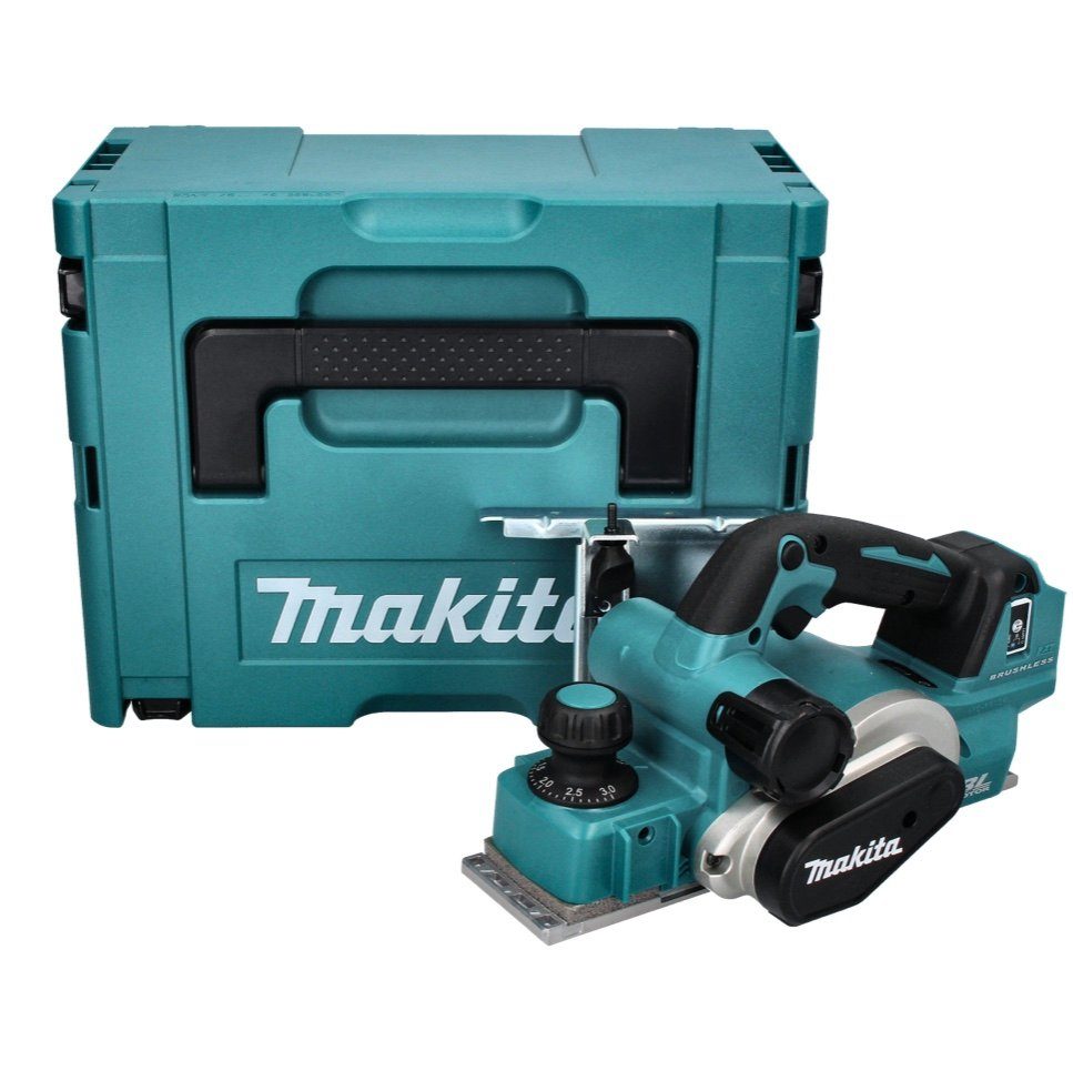 Makita Akku-Falzhobel DKP 181 ZJ Akku Hobel Falzhobel 82 mm 18 V Brushless + Makpac