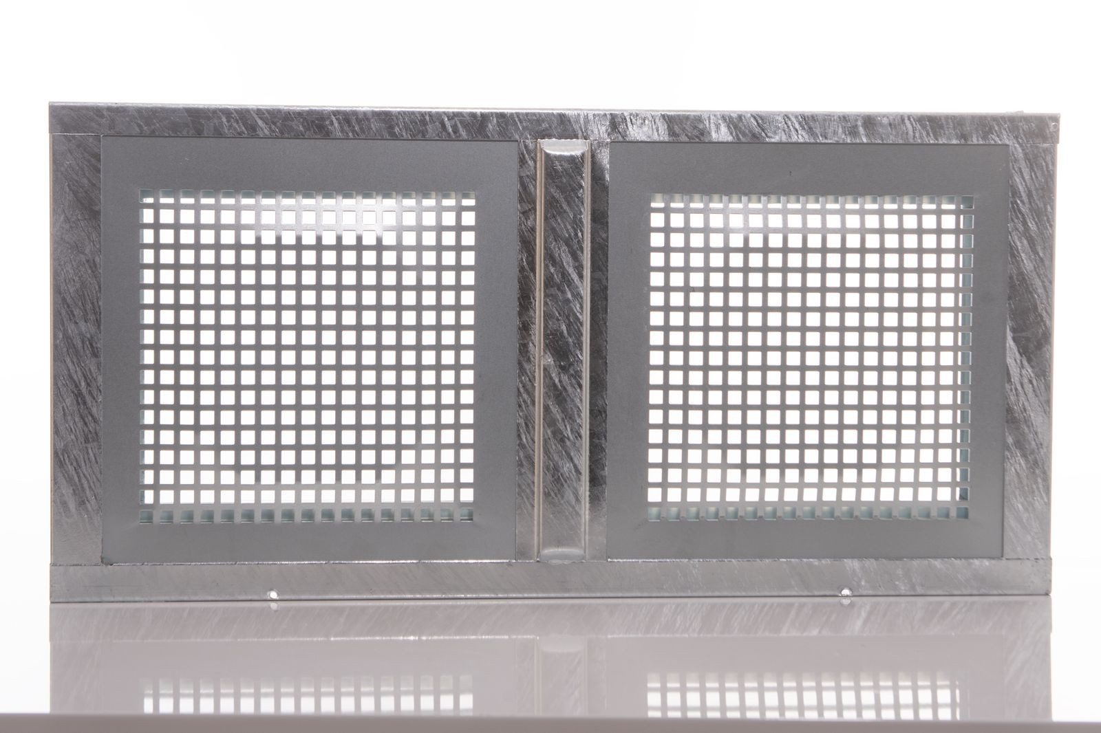 ACO Severin Ahlmann GmbH & Co. KG Kellerfenster MARKANT Stahlkellerfenster 2 Flügel verzinkt + ESG + Schutzgitter, Gitter und Flügel separat schwenkbar, Größe: 80x40cm inkl. Maueranker