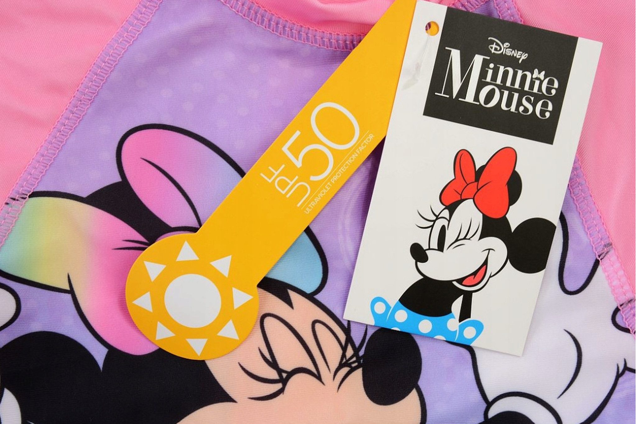 Disney Badeanzug Minnie Maus Disney Sommer Einteiliger Badeanzug UV-Schutz 50