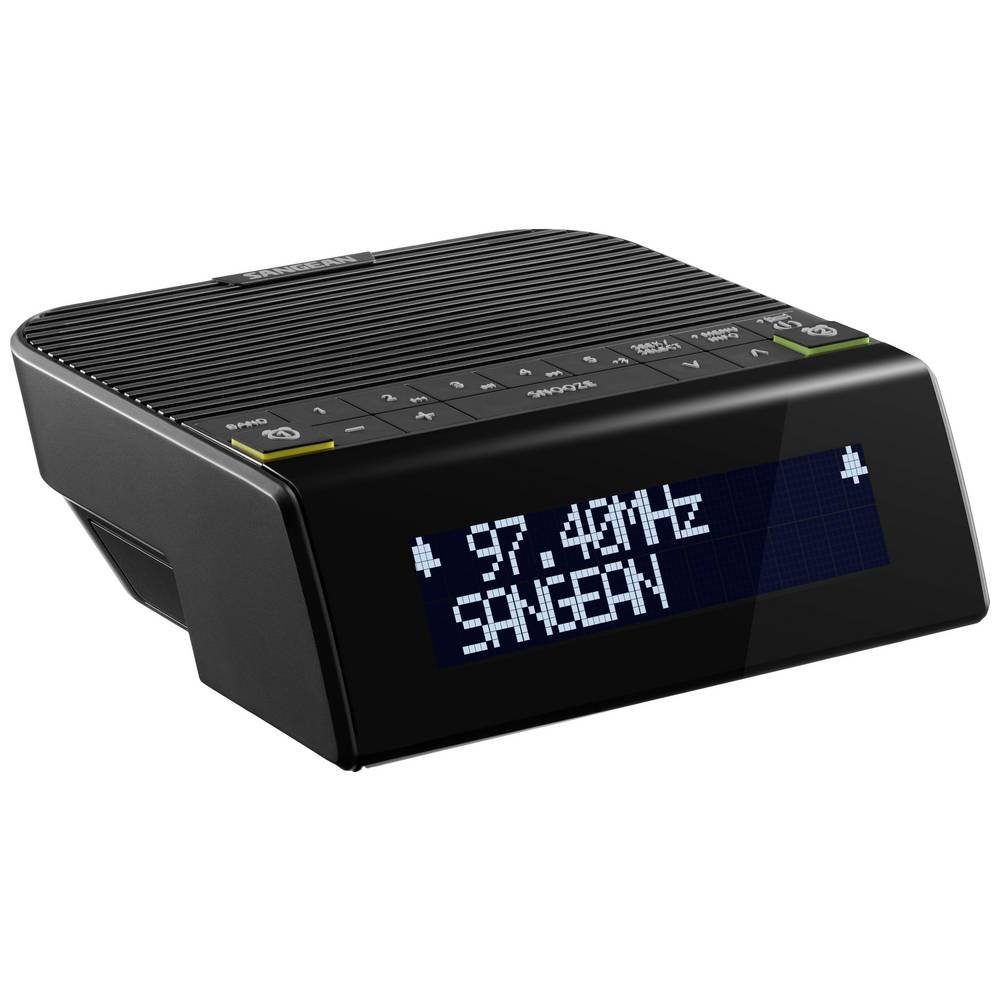 Sangean Black DAB+/FM-RDS/Bluetooth Digital Tuning Clock Radio A500485 Radio (Weckfunktion)